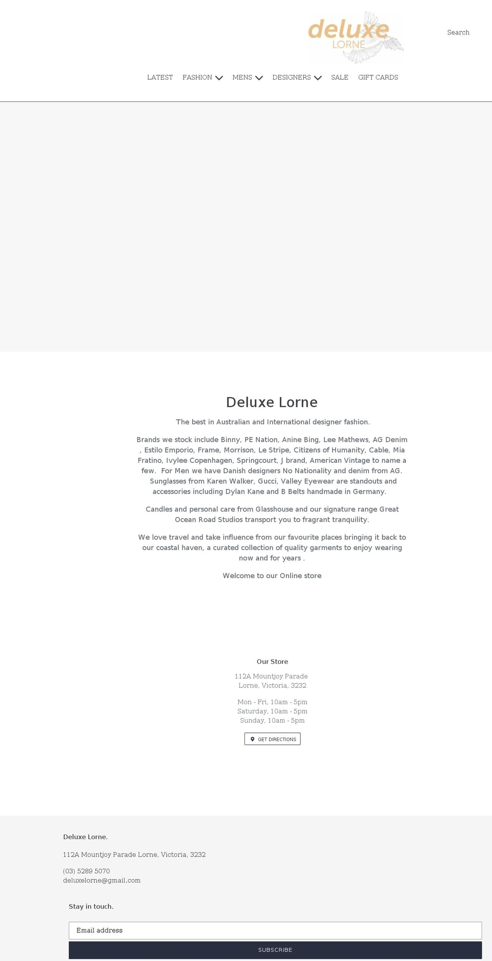 deluxelorne.com shopify website screenshot