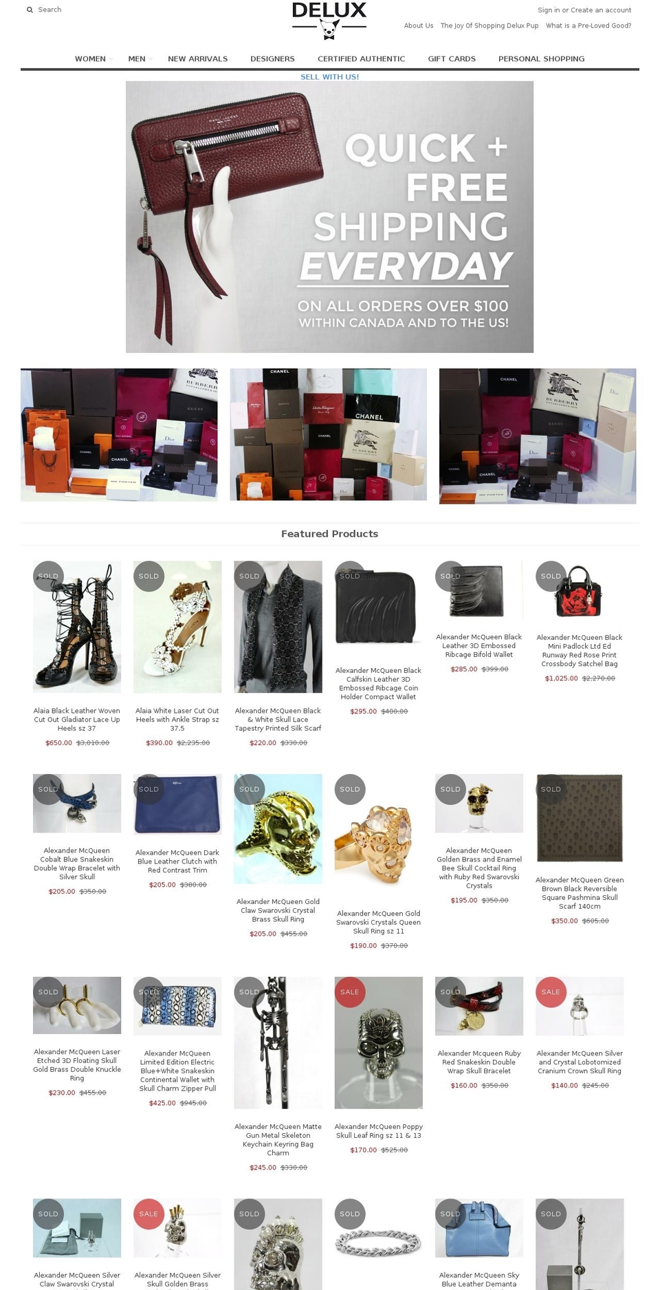 deluxpup.com shopify website screenshot