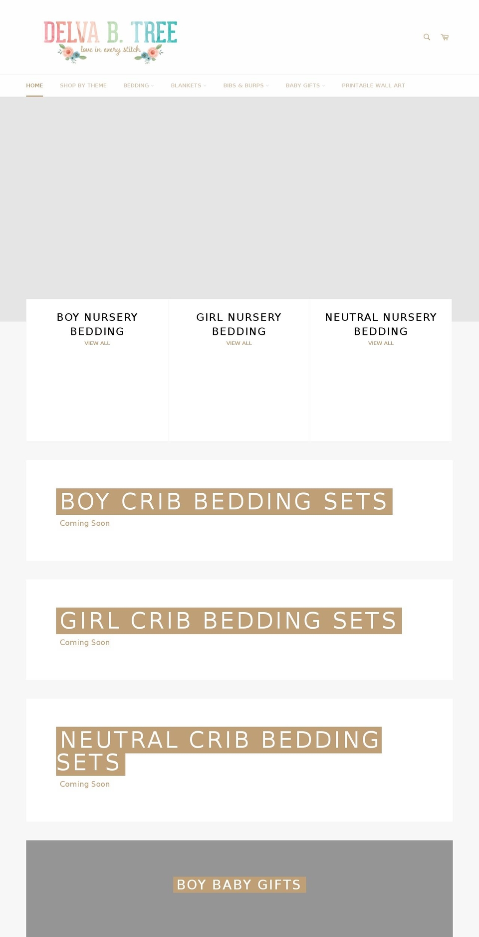 delvabtree.com — Shopify storefront screenshot