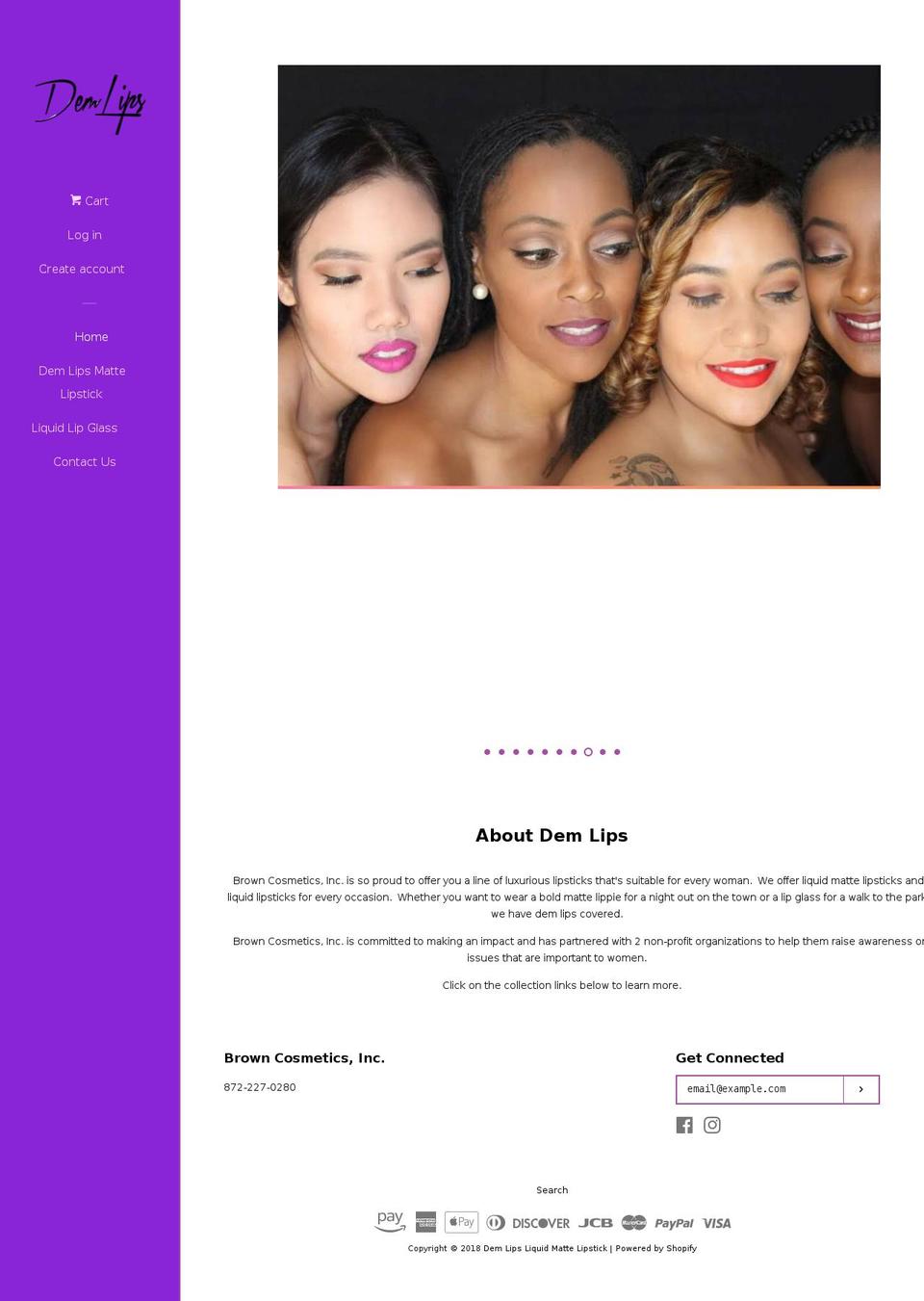 dem-lips.com — Shopify storefront screenshot