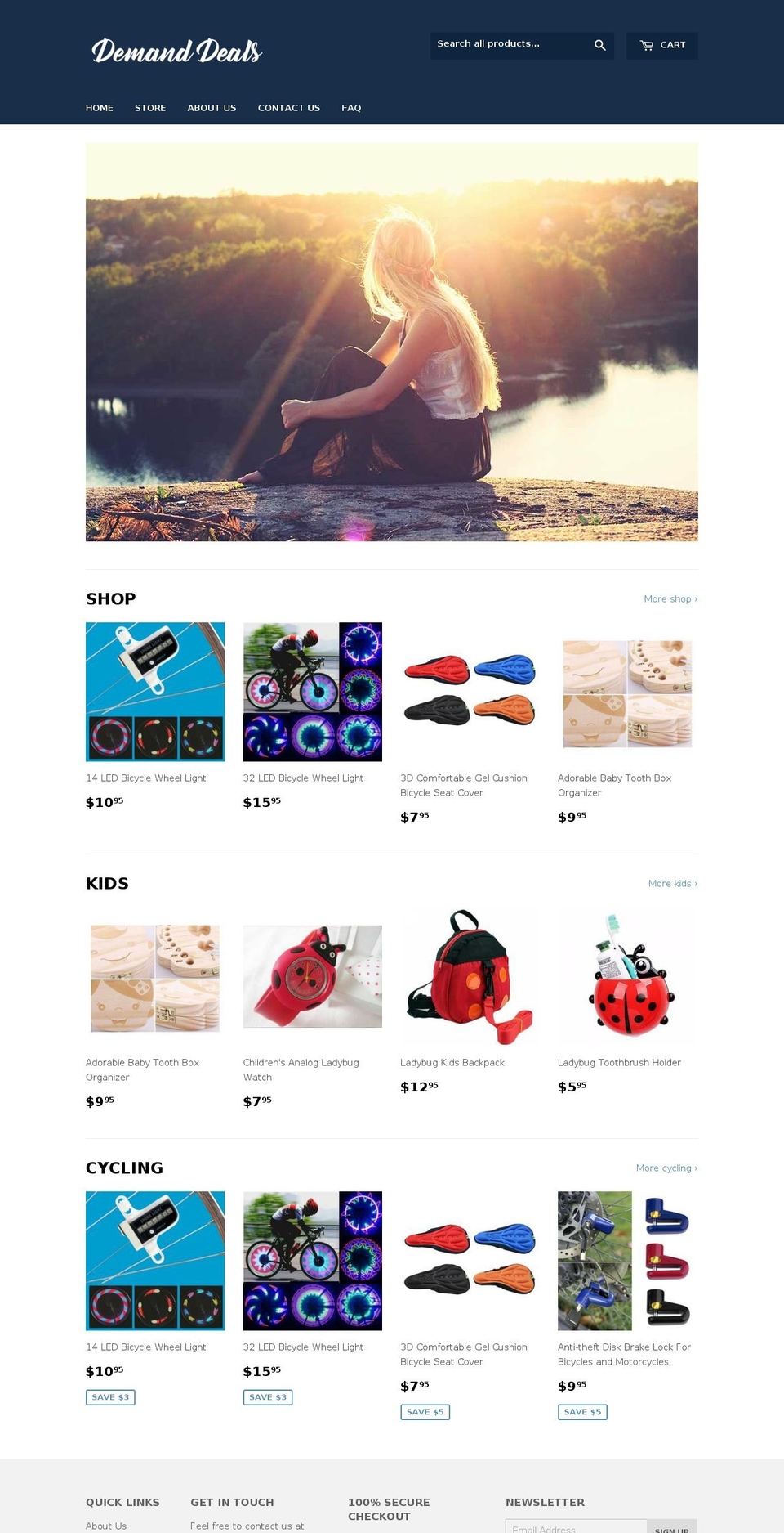 demanddeals.com shopify website screenshot