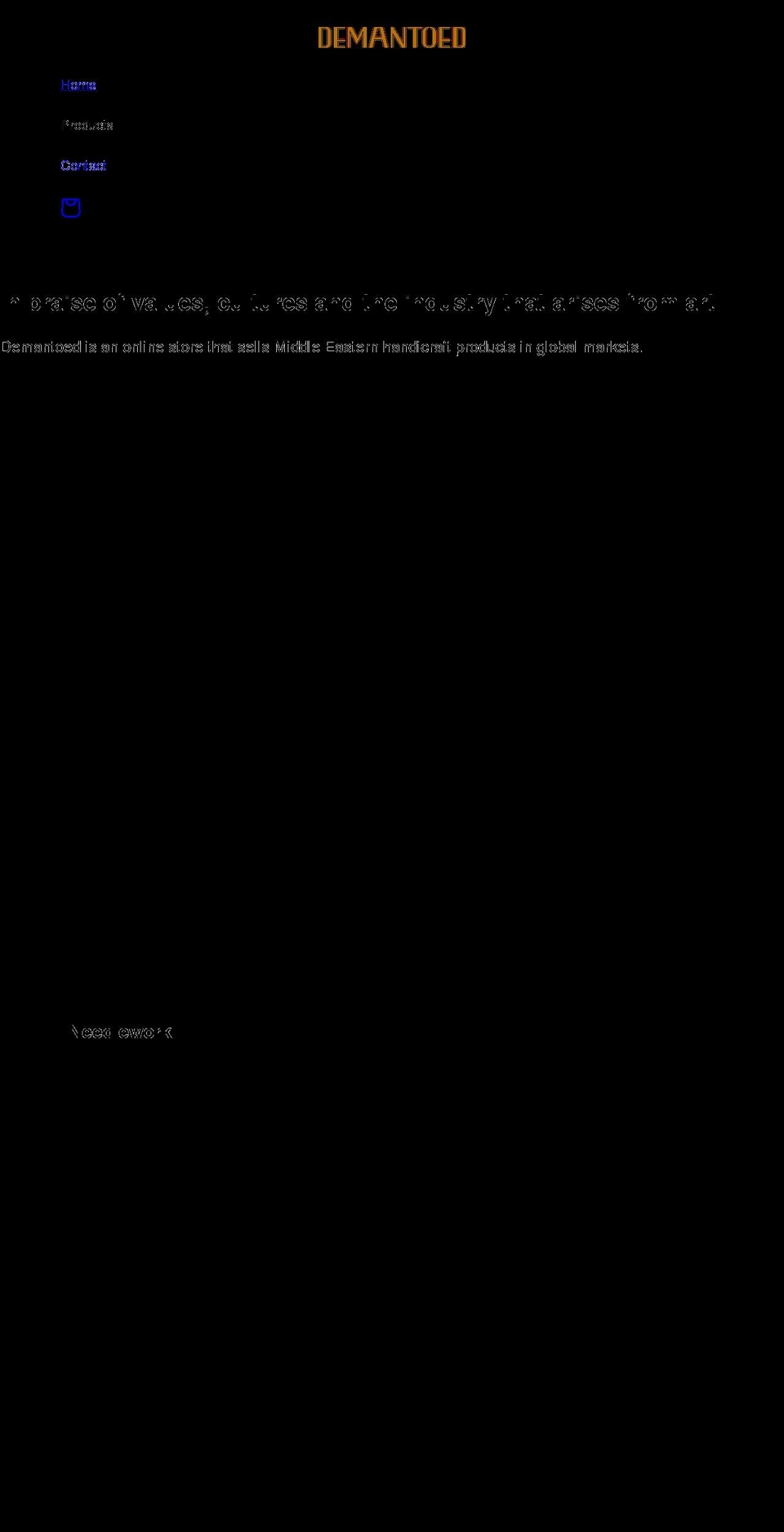 demantoed.com shopify website screenshot