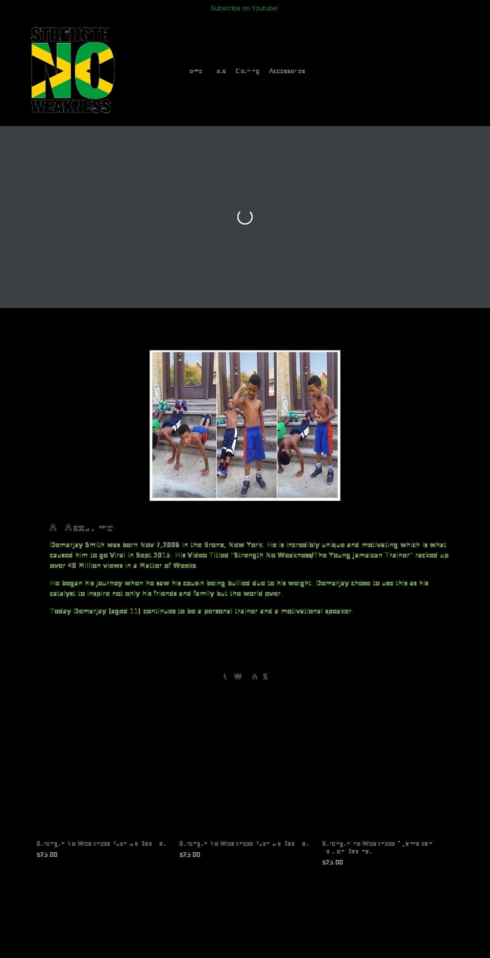 demarjaysmith.com shopify website screenshot