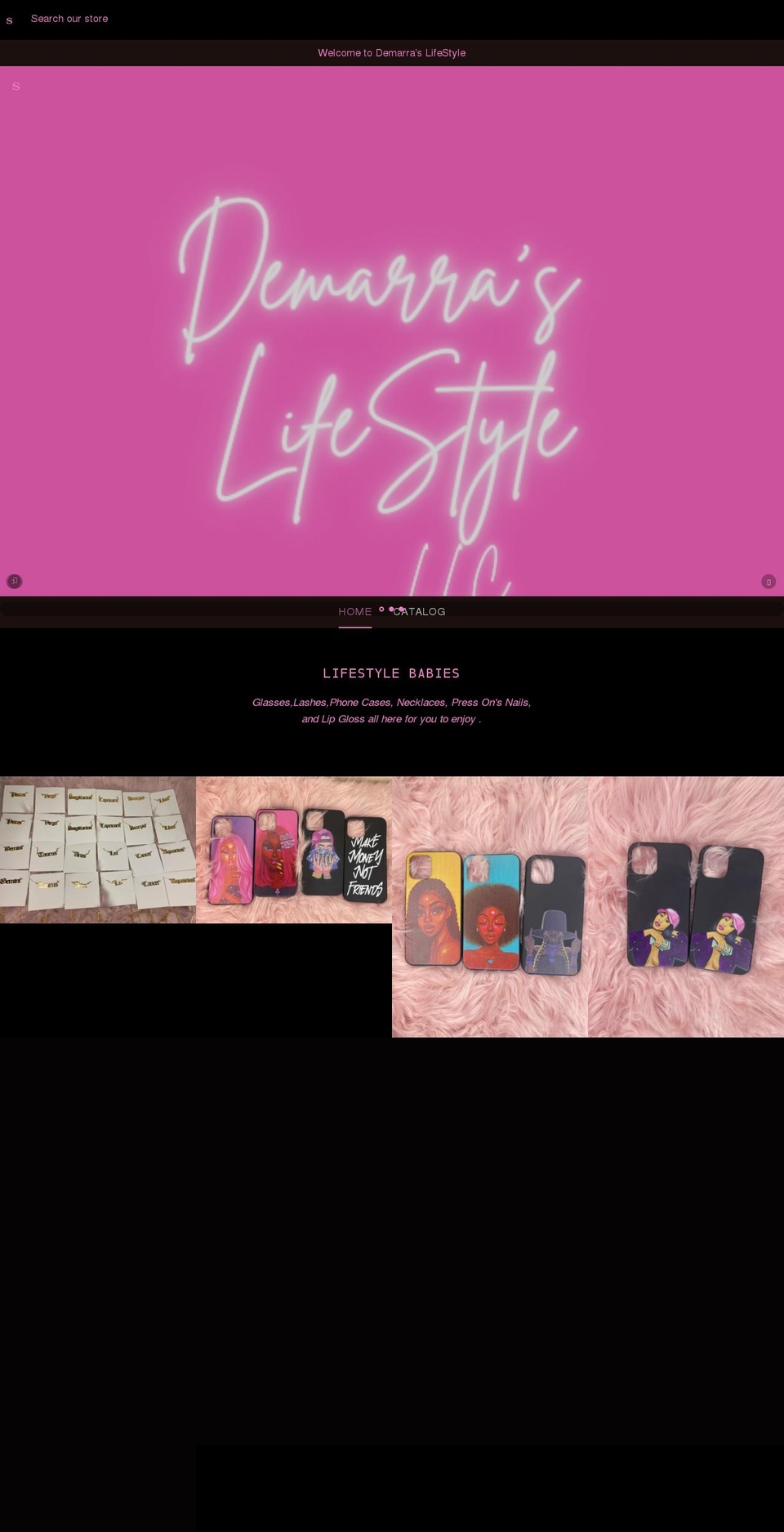 demarraslifestyle.com shopify website screenshot