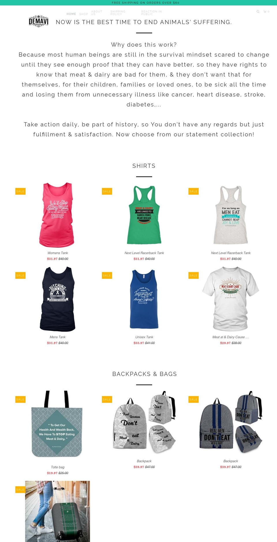 demavi.com — Shopify storefront screenshot