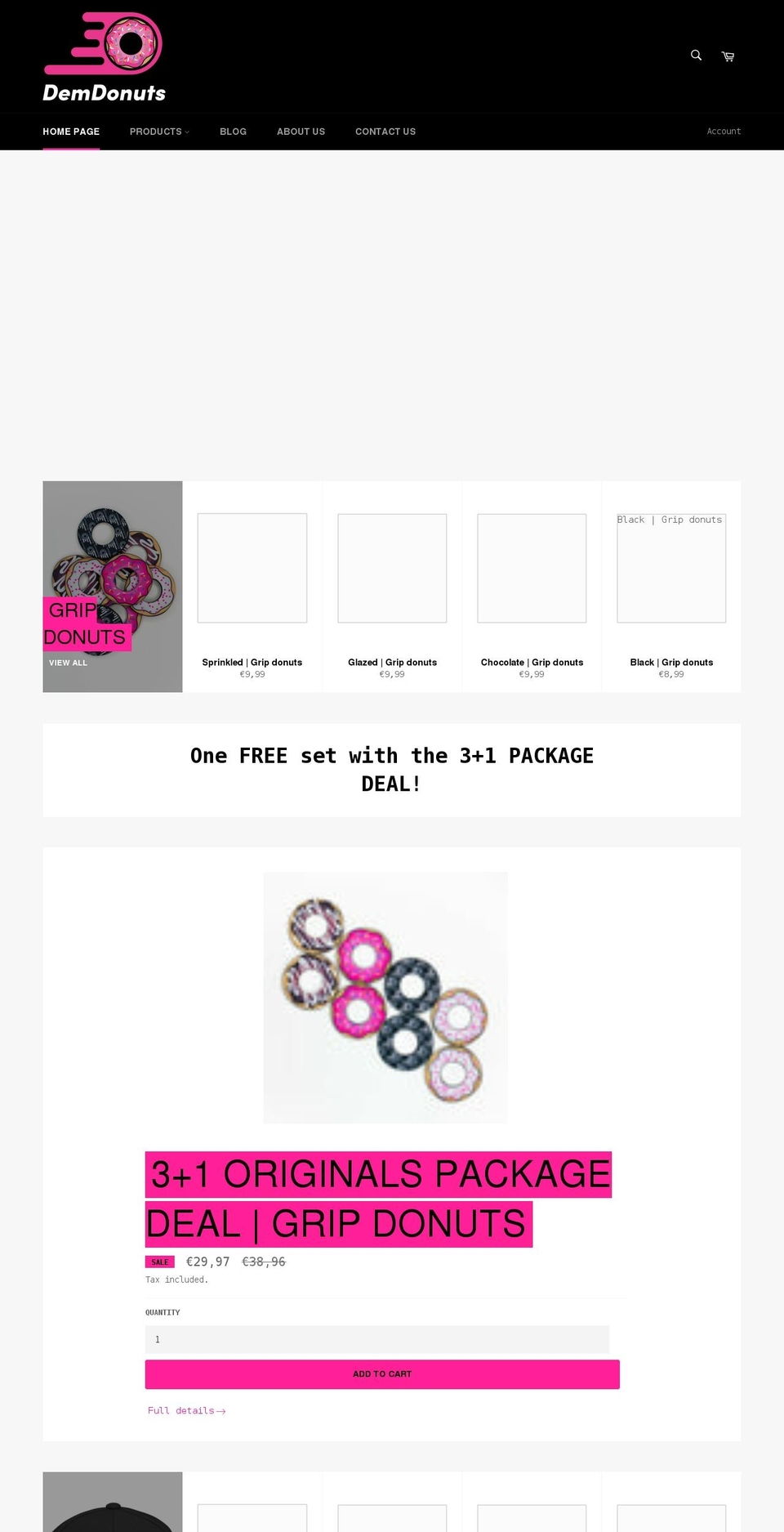 demdonuts.com shopify website screenshot