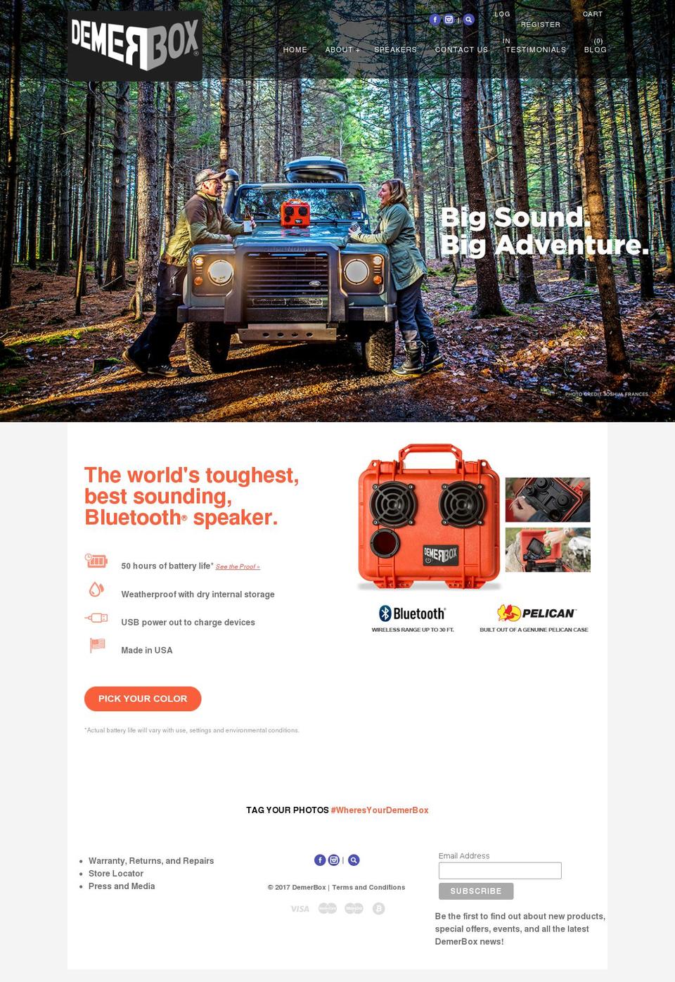 demerbox.com shopify website screenshot