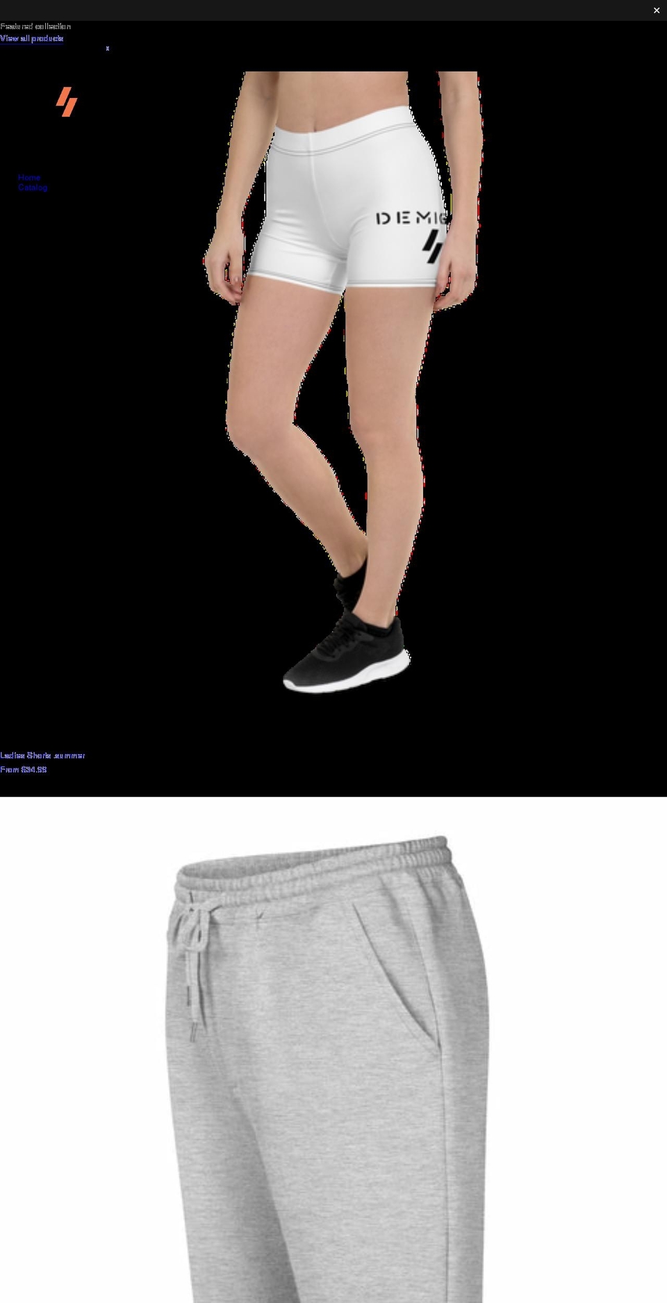 demigodbrand.com shopify website screenshot
