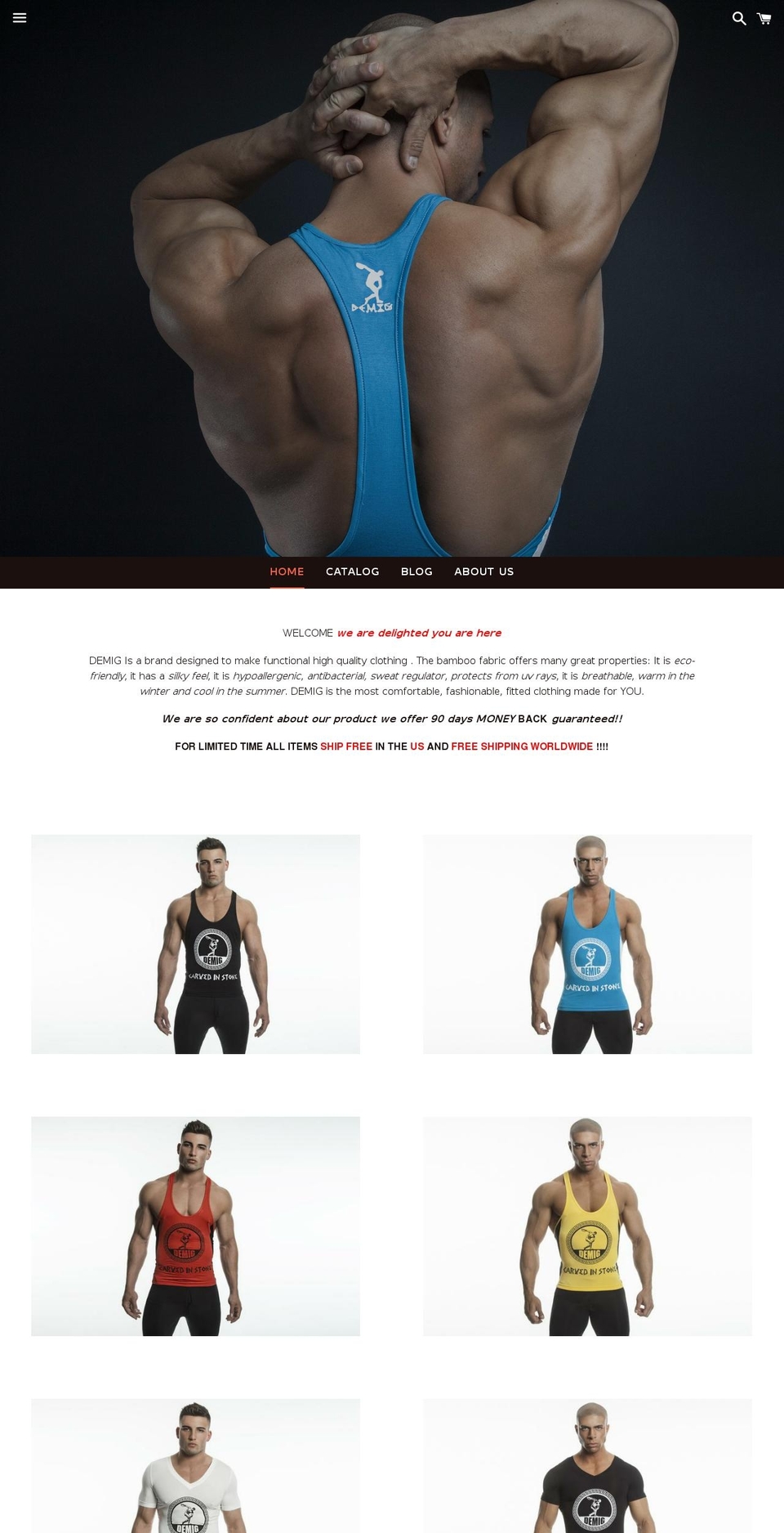 demigwear.com shopify website screenshot
