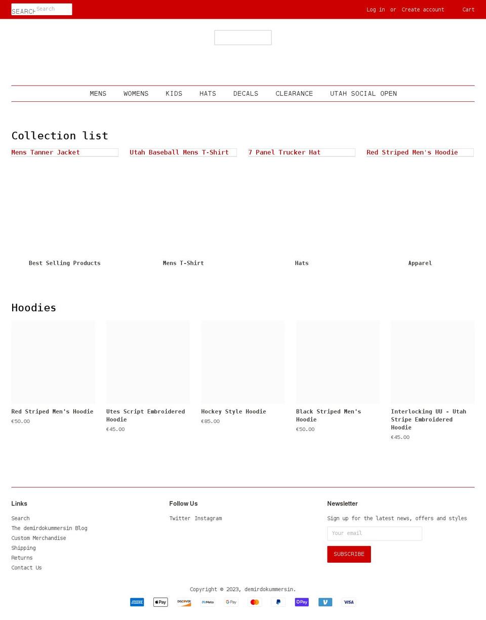 demirdokummersin.com shopify website screenshot