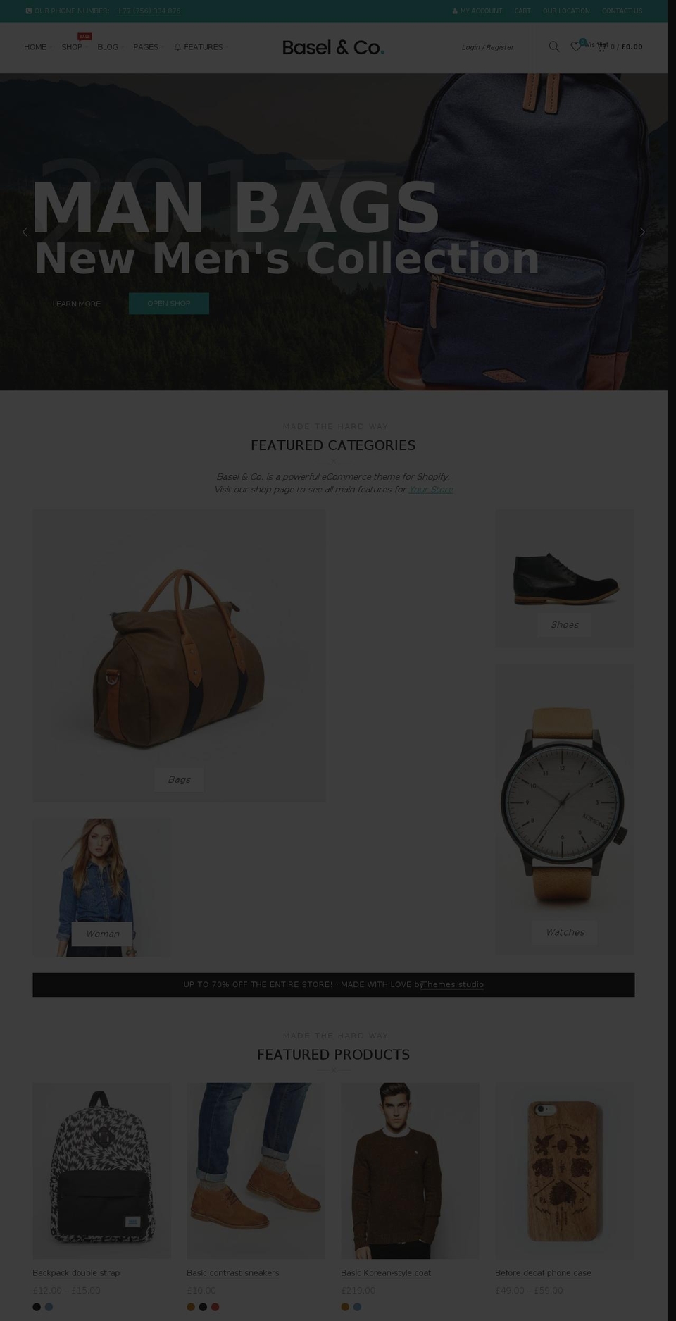 Home Default Shopify theme site example demo-basel.myshopify.com