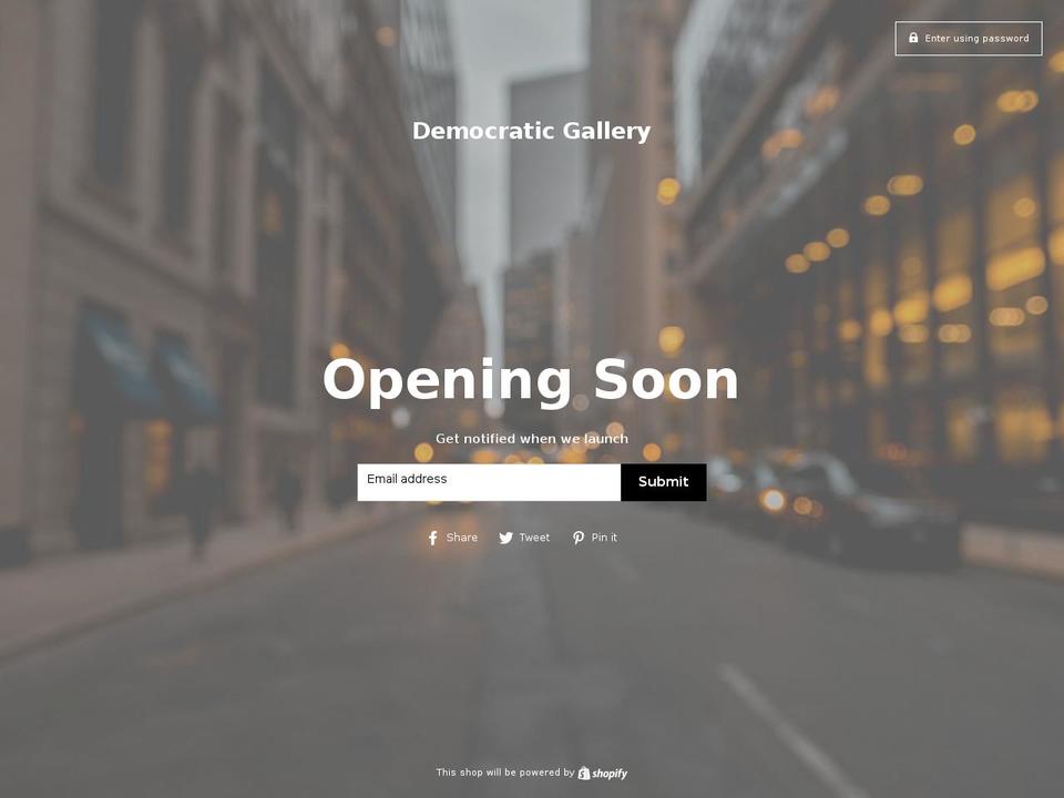 democraticgallery.com — Shopify storefront screenshot
