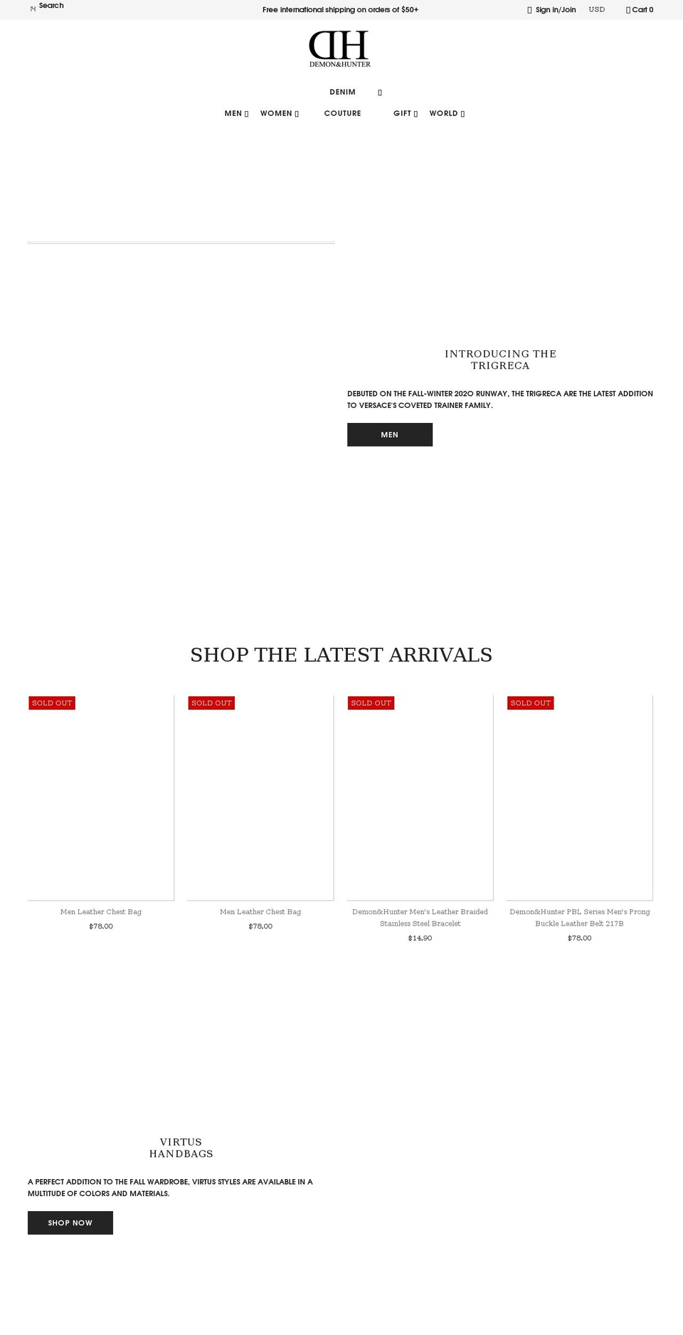 demonhunter.co.uk shopify website screenshot