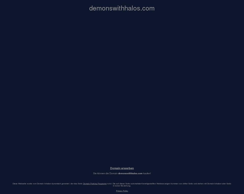 demonswithhalos.com shopify website screenshot