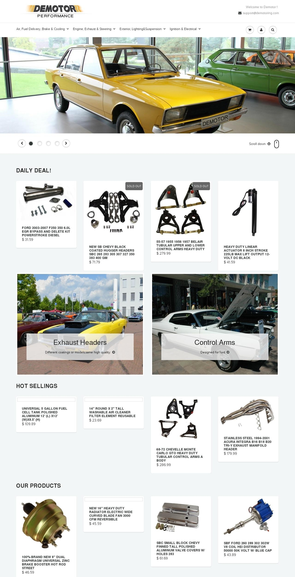 demotoring.com shopify website screenshot