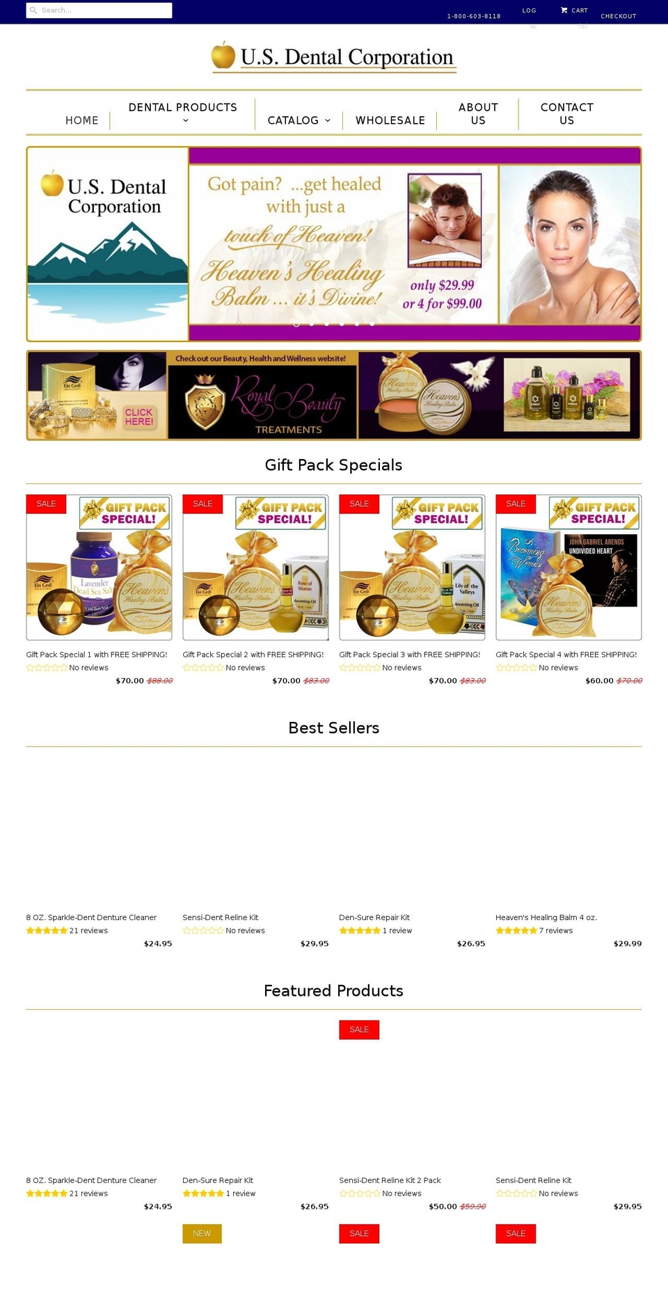 den-sure.com — Shopify storefront screenshot