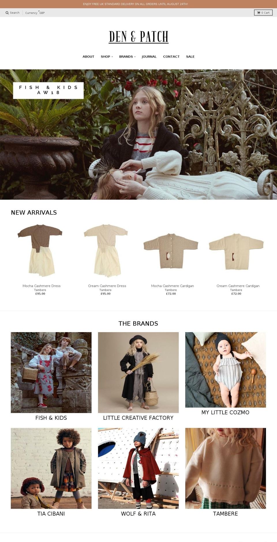 denandpatch.com — Shopify storefront screenshot