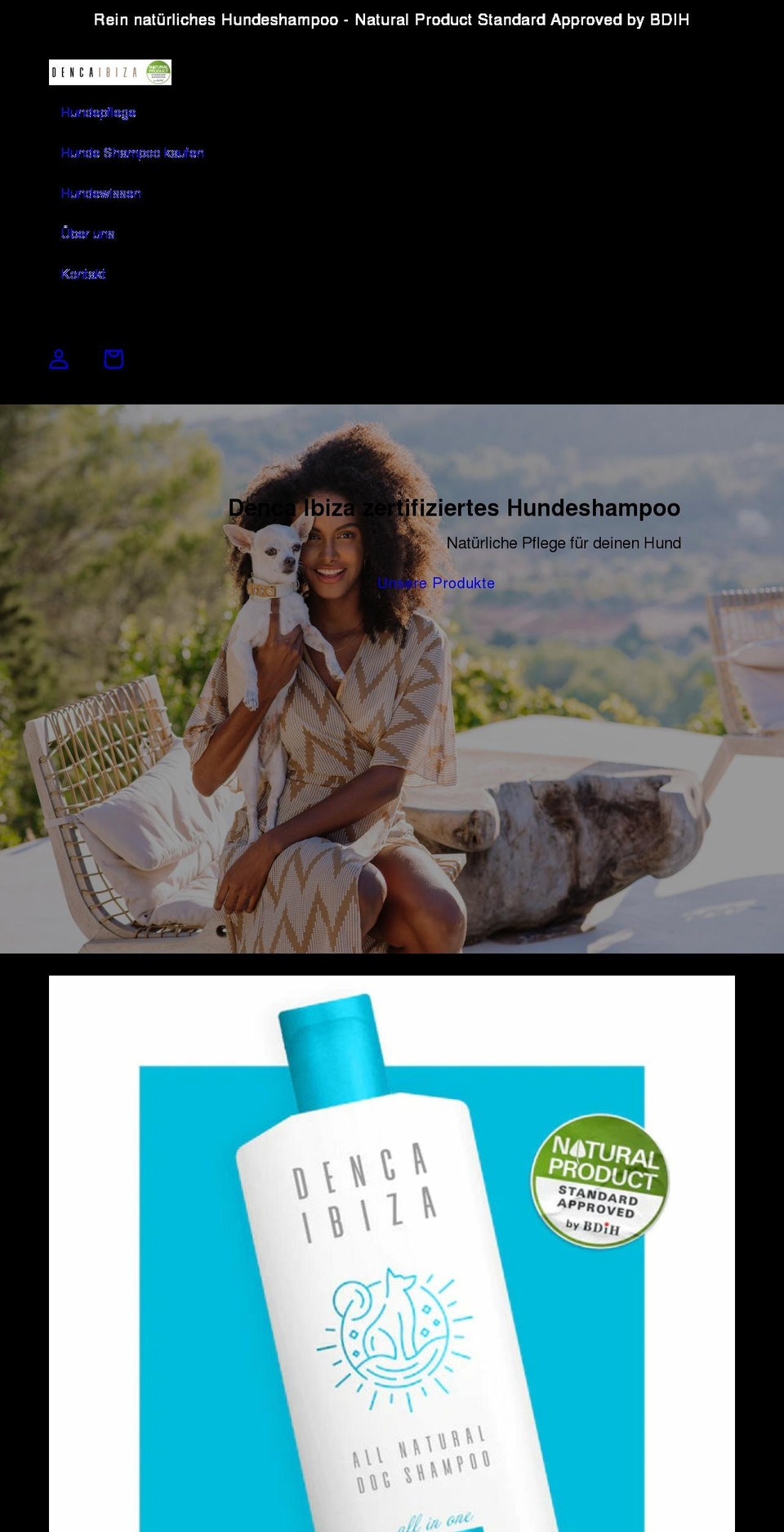 dencaibiza.com shopify website screenshot