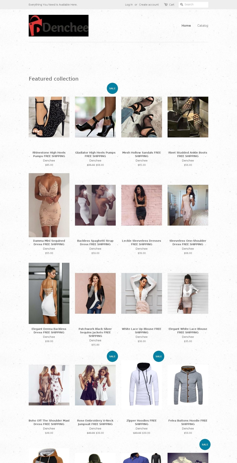 denchee.com — Shopify storefront screenshot