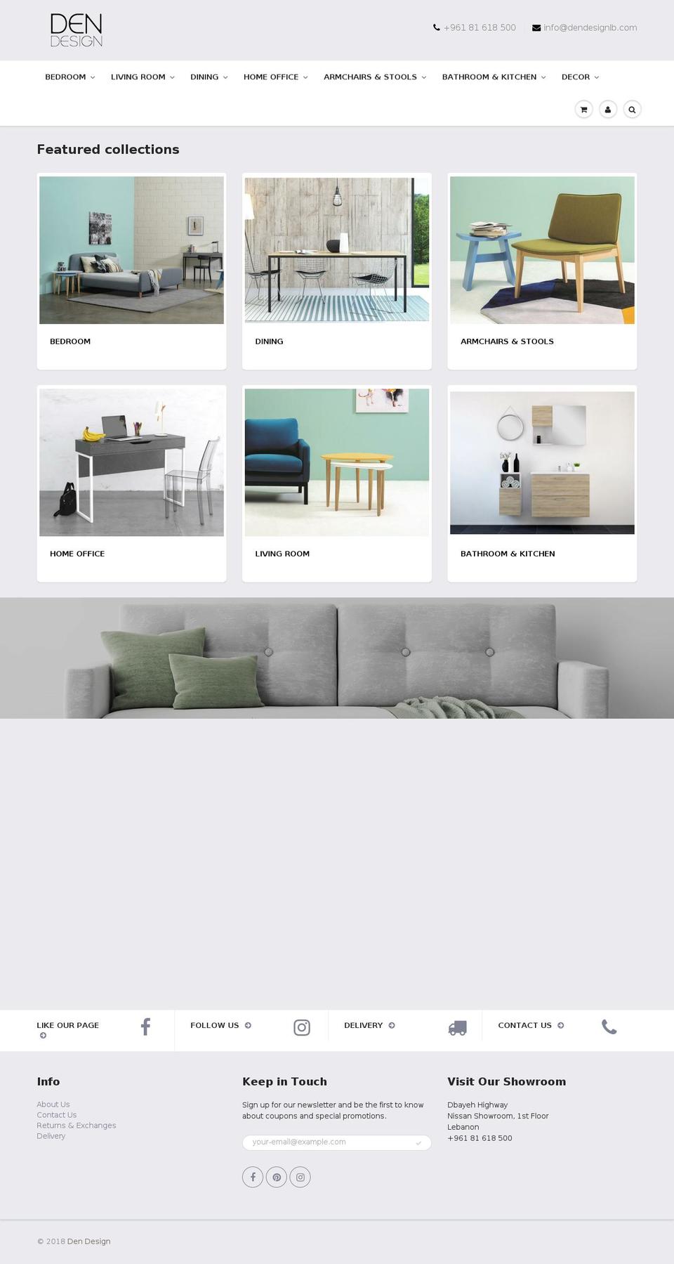 dendesignlb.com shopify website screenshot