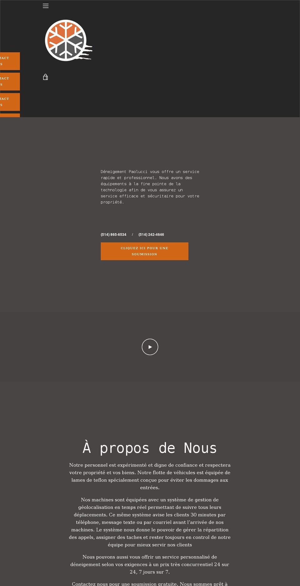 deneigementpaolucci.com shopify website screenshot