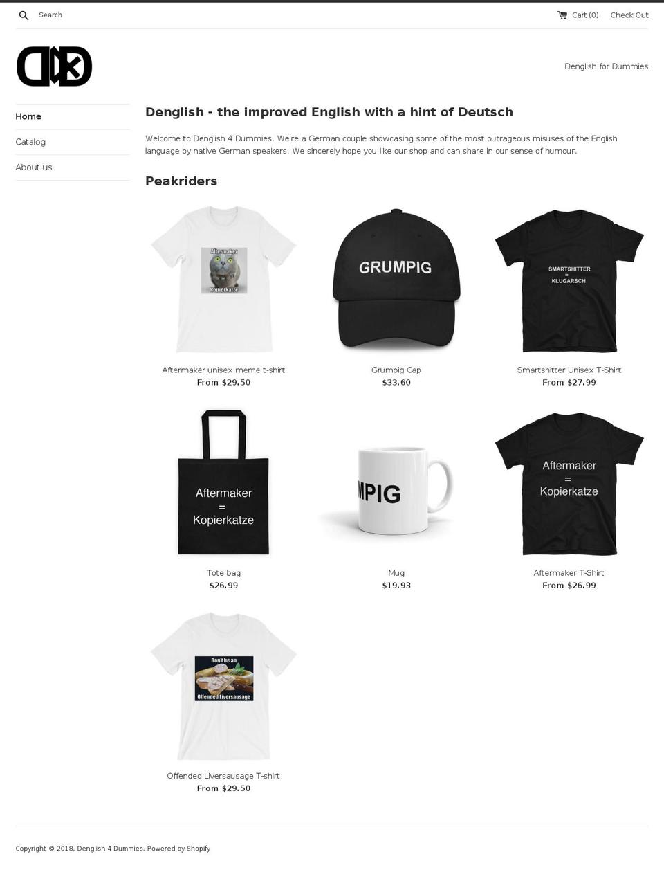 denglish4dummies.com — Shopify storefront screenshot