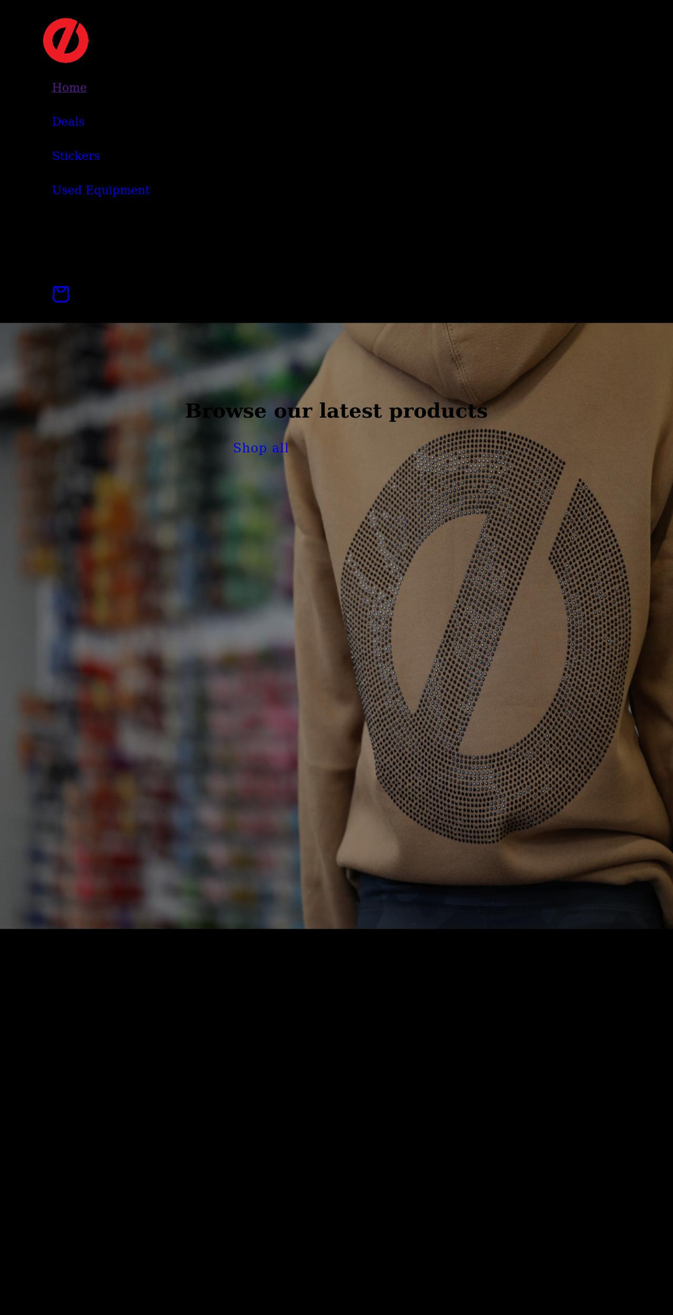 denialprintshop.com shopify website screenshot
