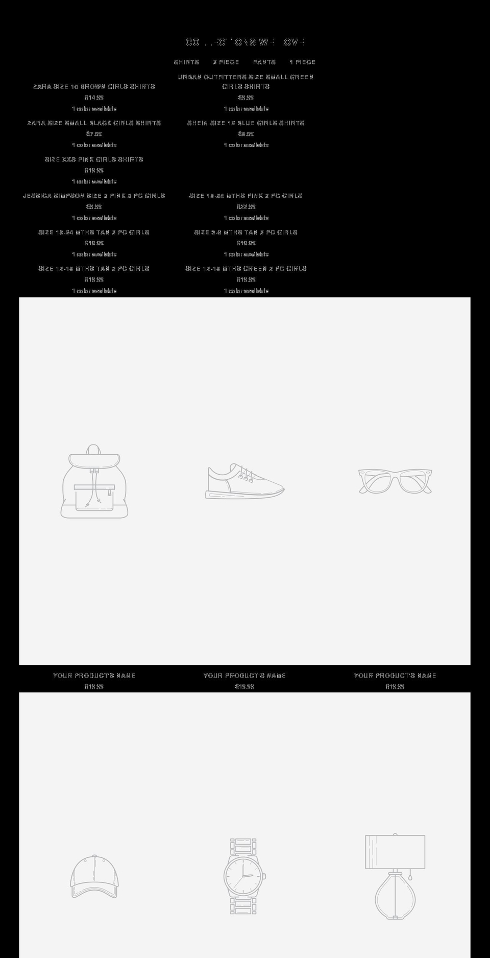 denimandfrills.com shopify website screenshot