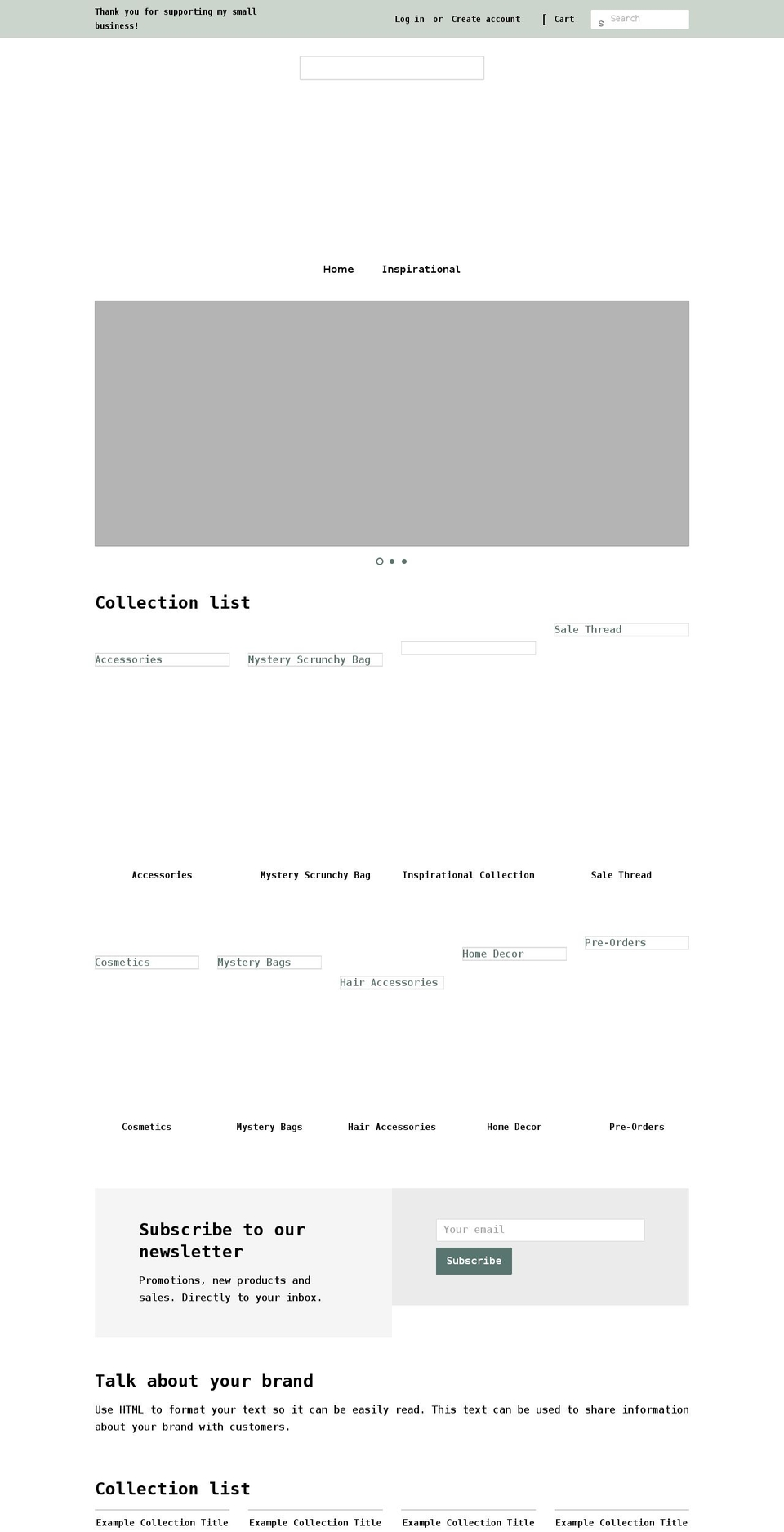 denimandlacebling.com shopify website screenshot