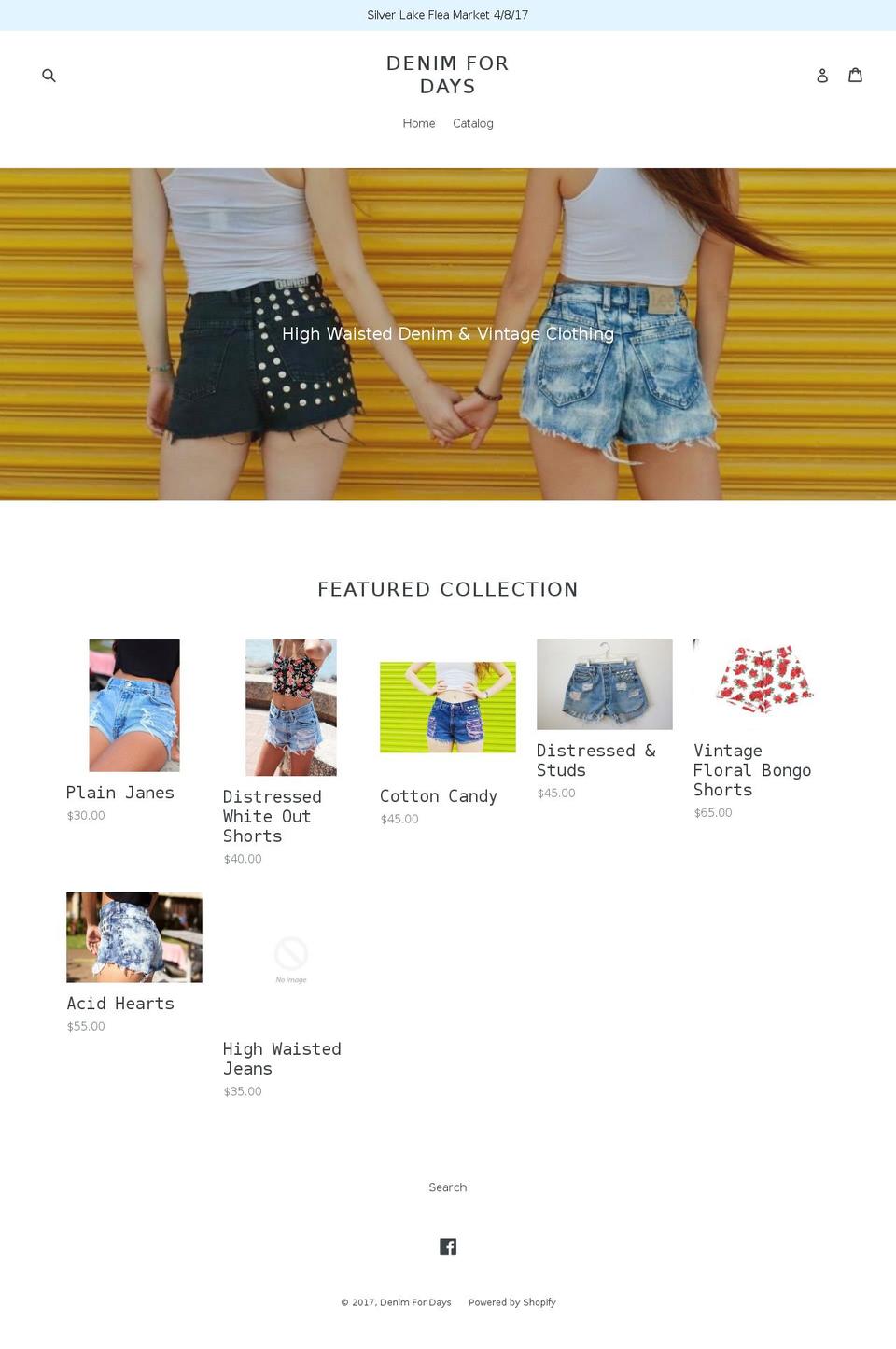 denimfordays.com shopify website screenshot