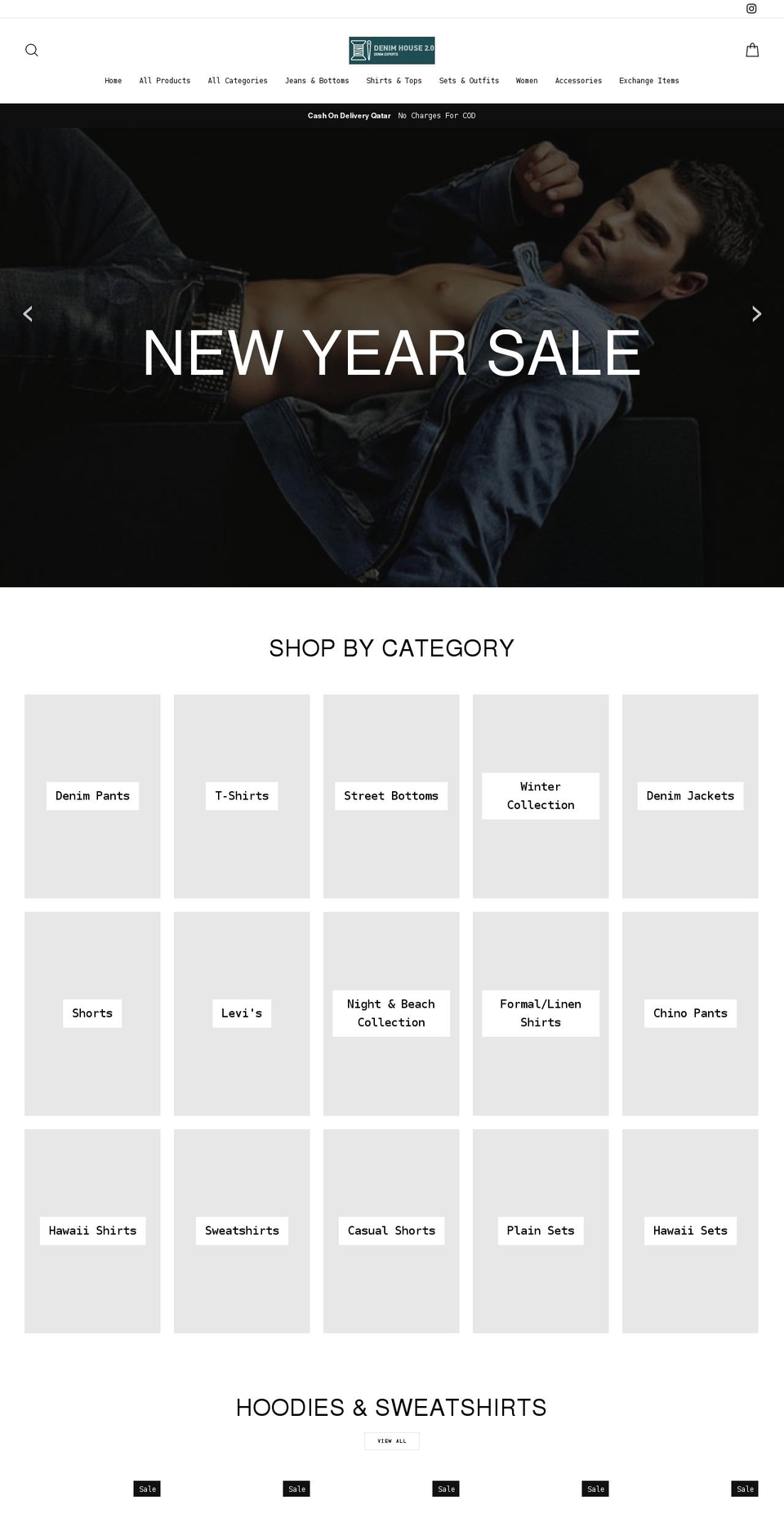 denimhouse.net shopify website screenshot