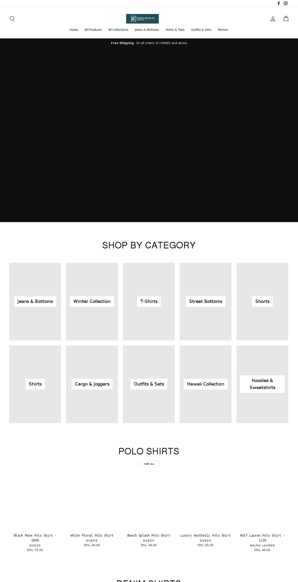 denimhouse.store shopify website screenshot