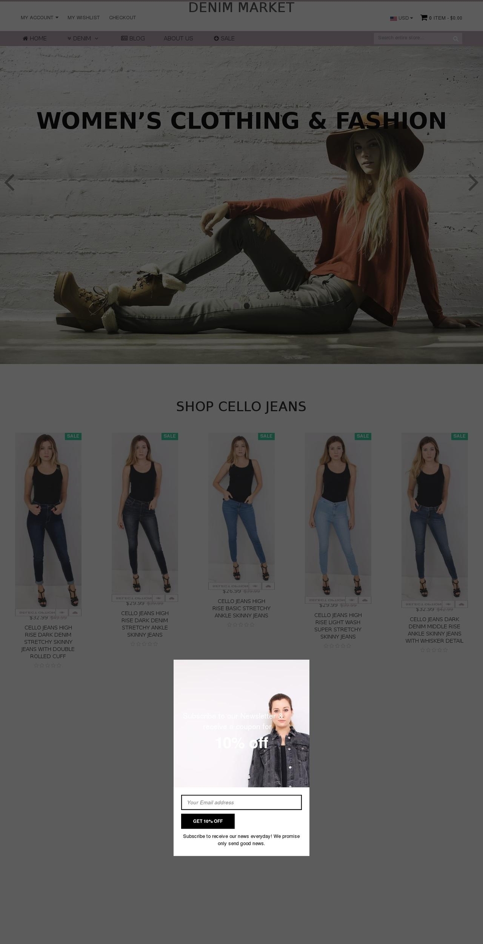 denimmarketplace.com — Shopify storefront screenshot
