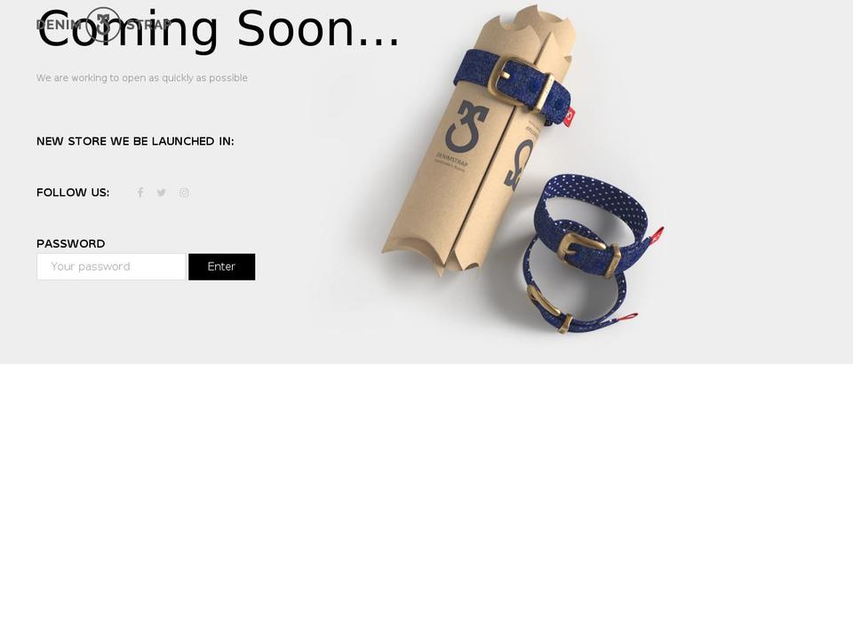 Unero Modern Shopify theme site example denimstrap.com