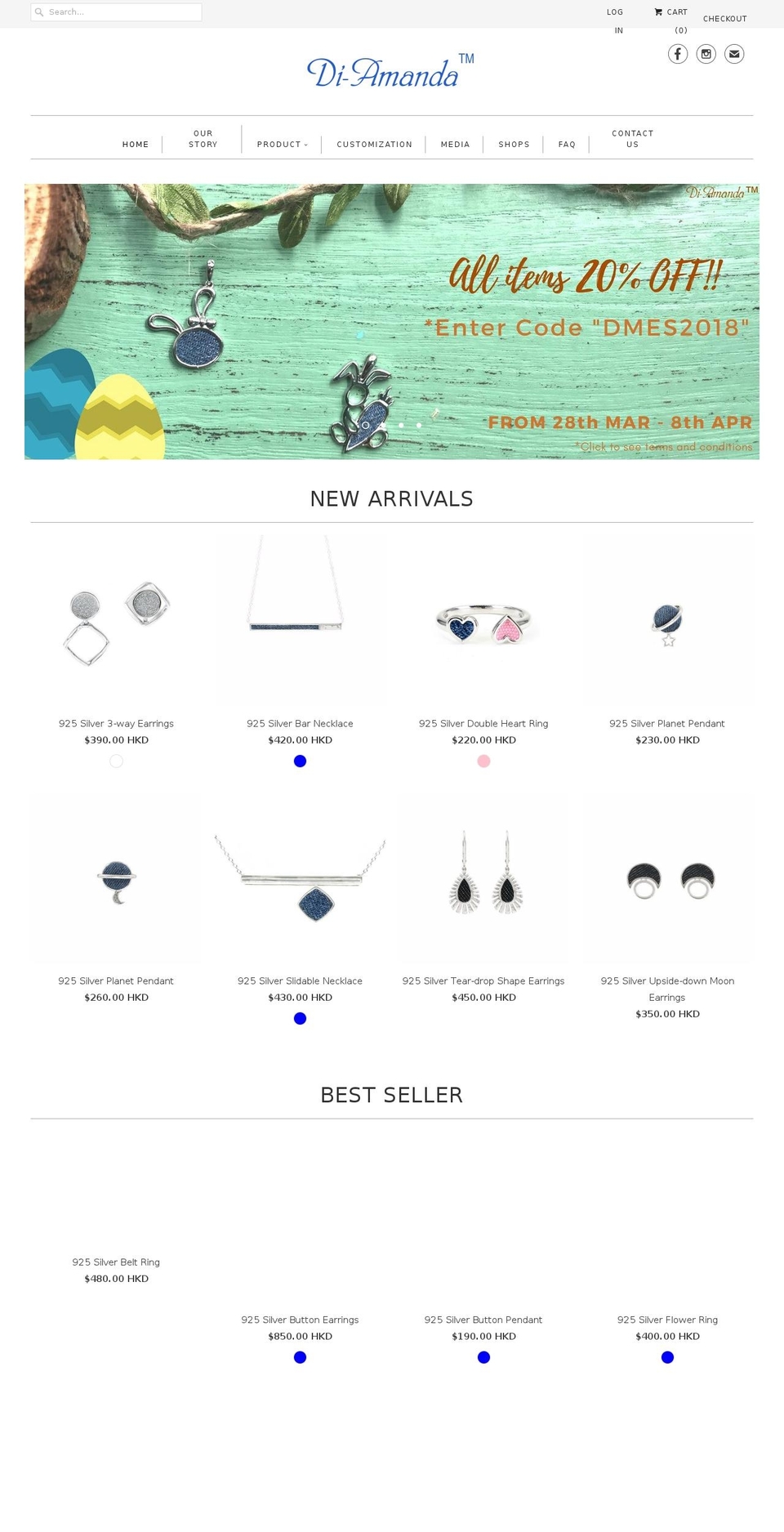 denimxdiamonds.com — Shopify storefront screenshot