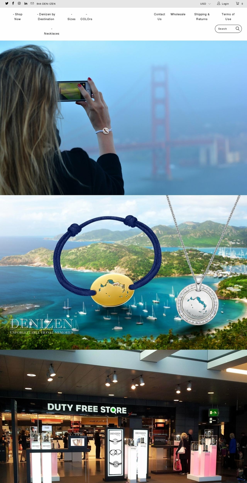 denizenbracelet.com shopify website screenshot
