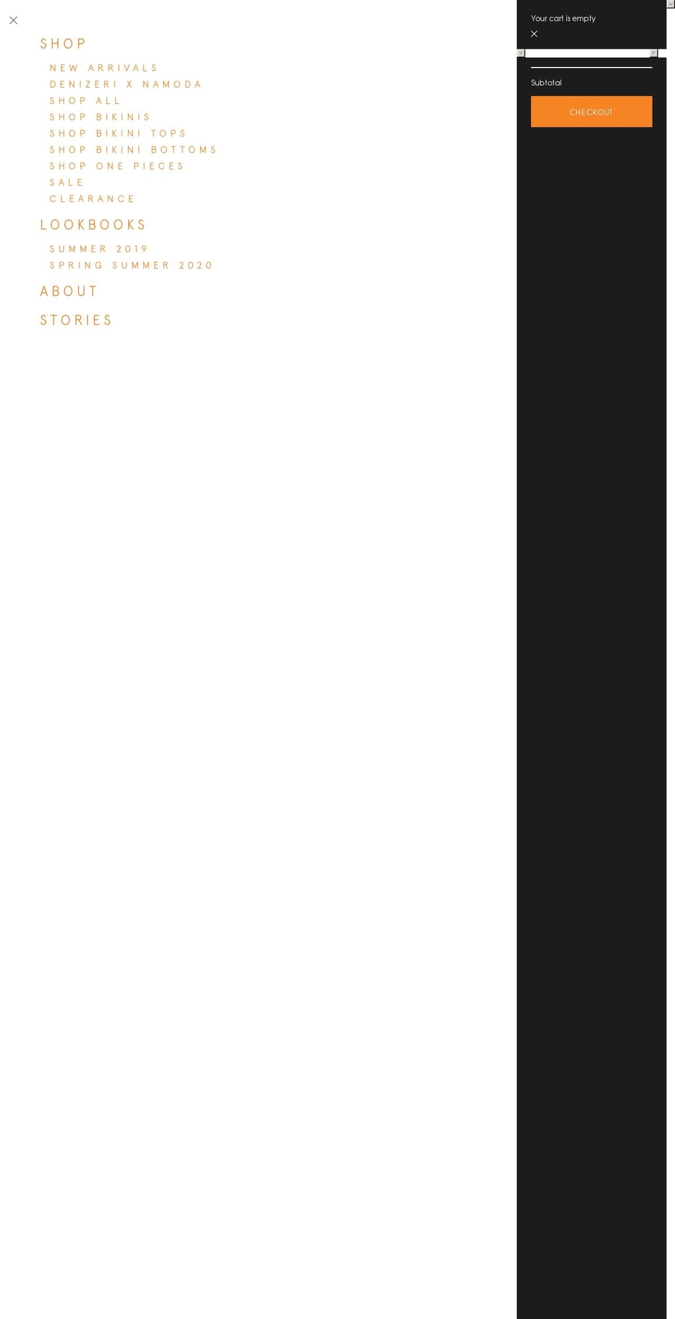 denizeriswim.com shopify website screenshot