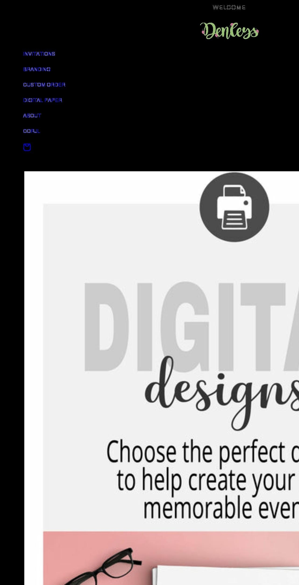 denleysdesigns.com shopify website screenshot