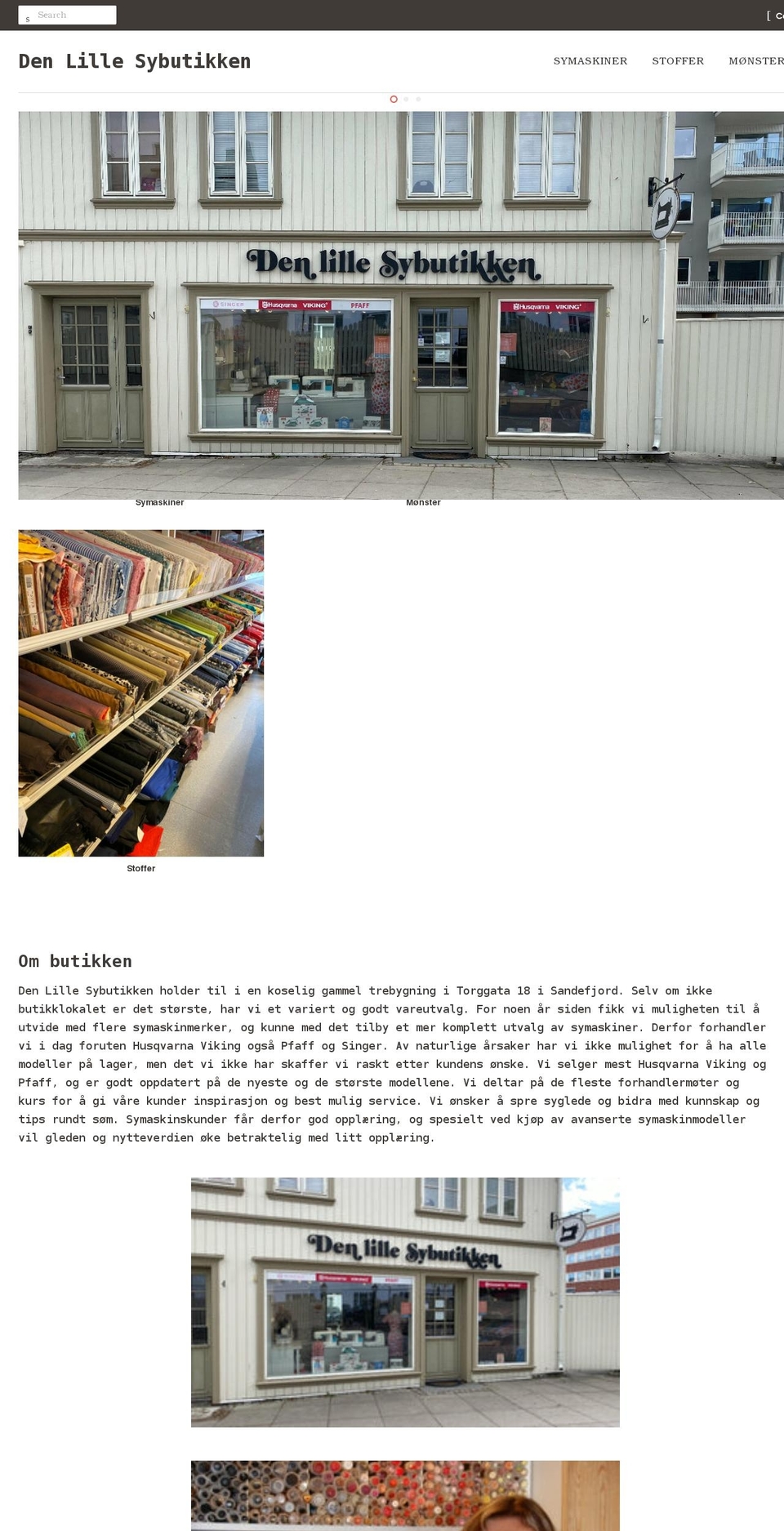 denlillesybutikken.no shopify website screenshot