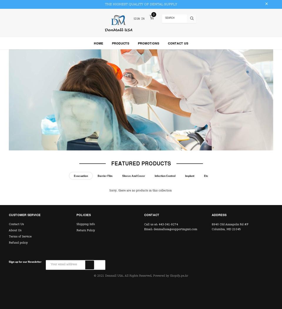 Cospora--sections-ready Shopify theme site example denmallusa.com