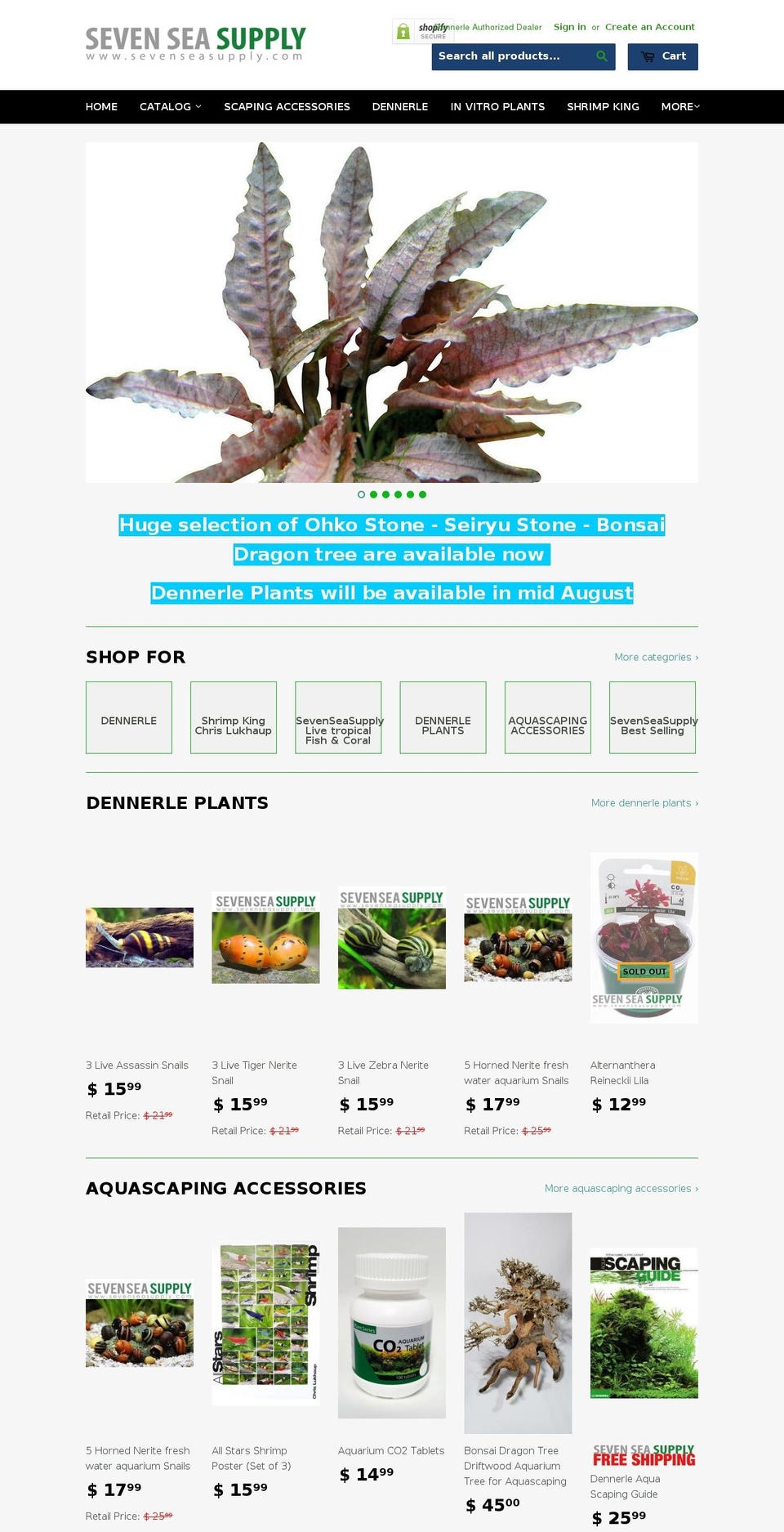 dennerleonline.com — Shopify storefront screenshot