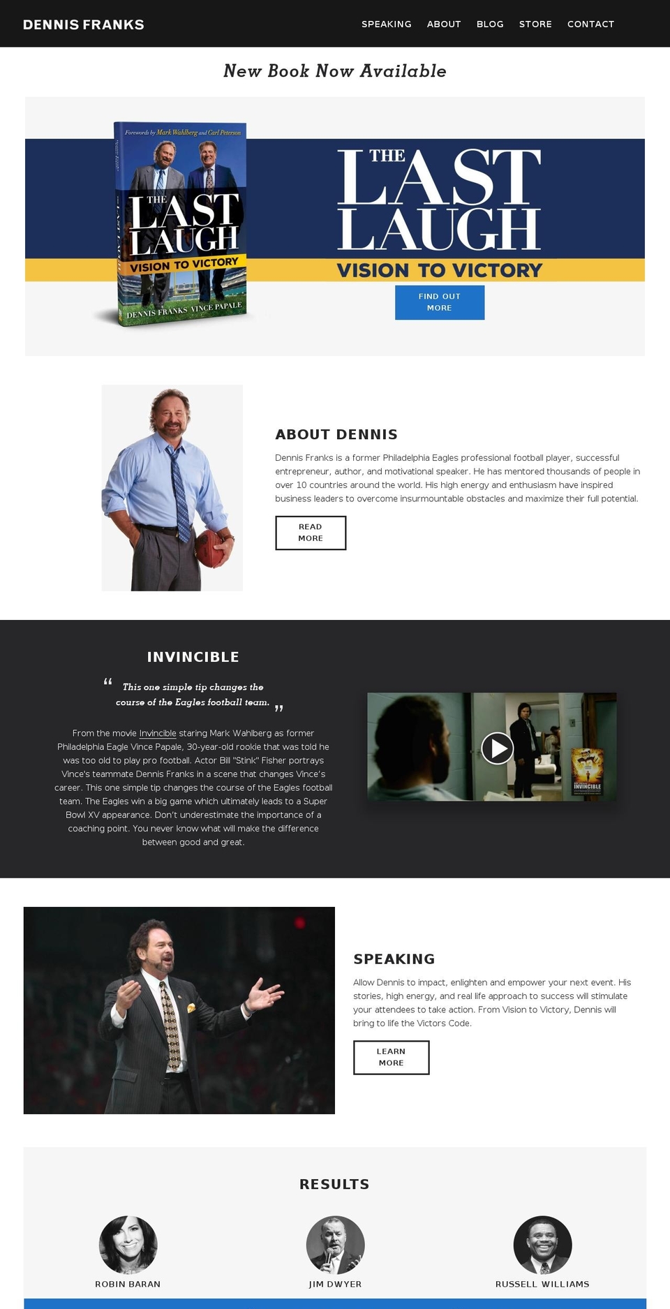 dennisfranks.com shopify website screenshot