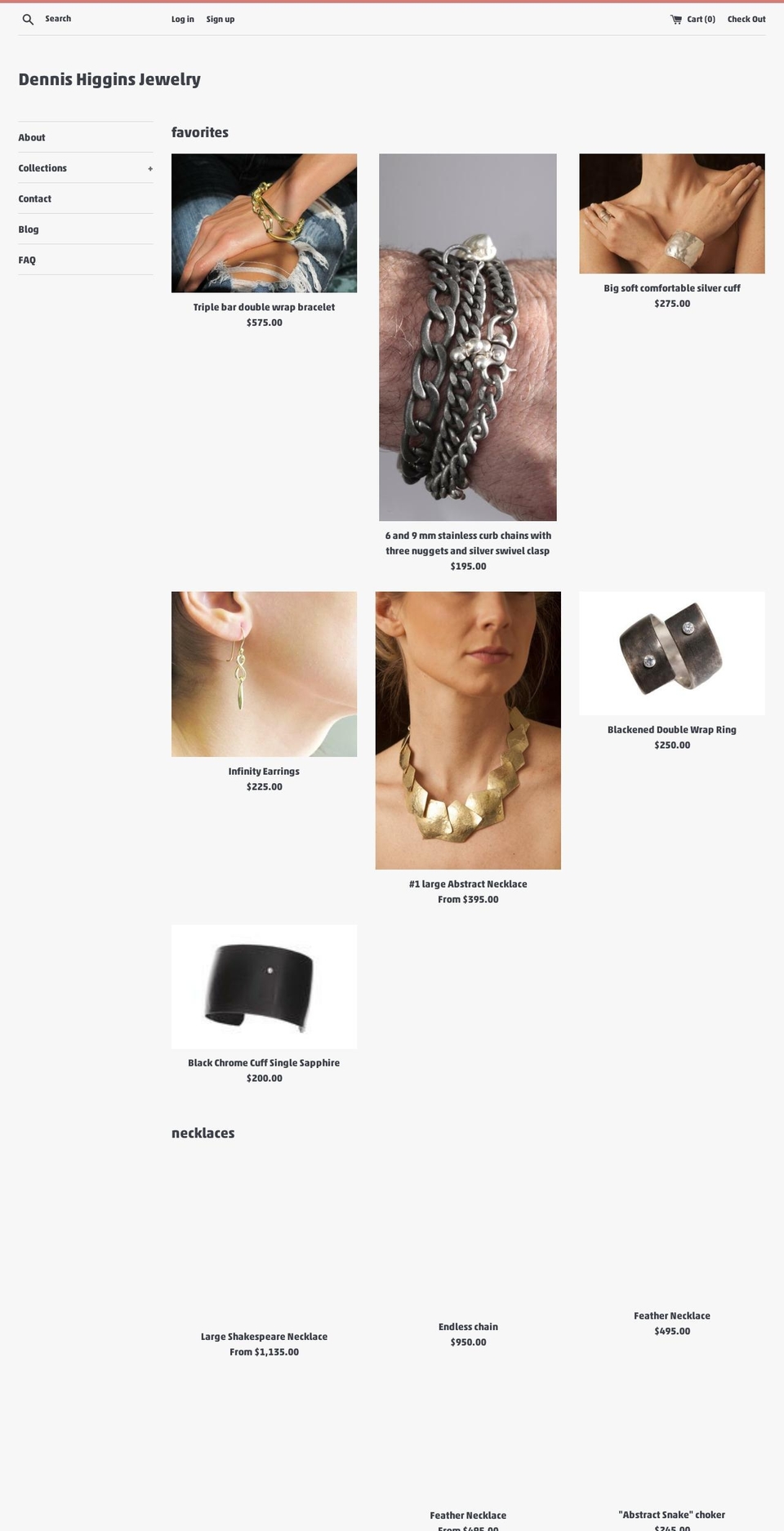 dennishigginsjewelry.com shopify website screenshot