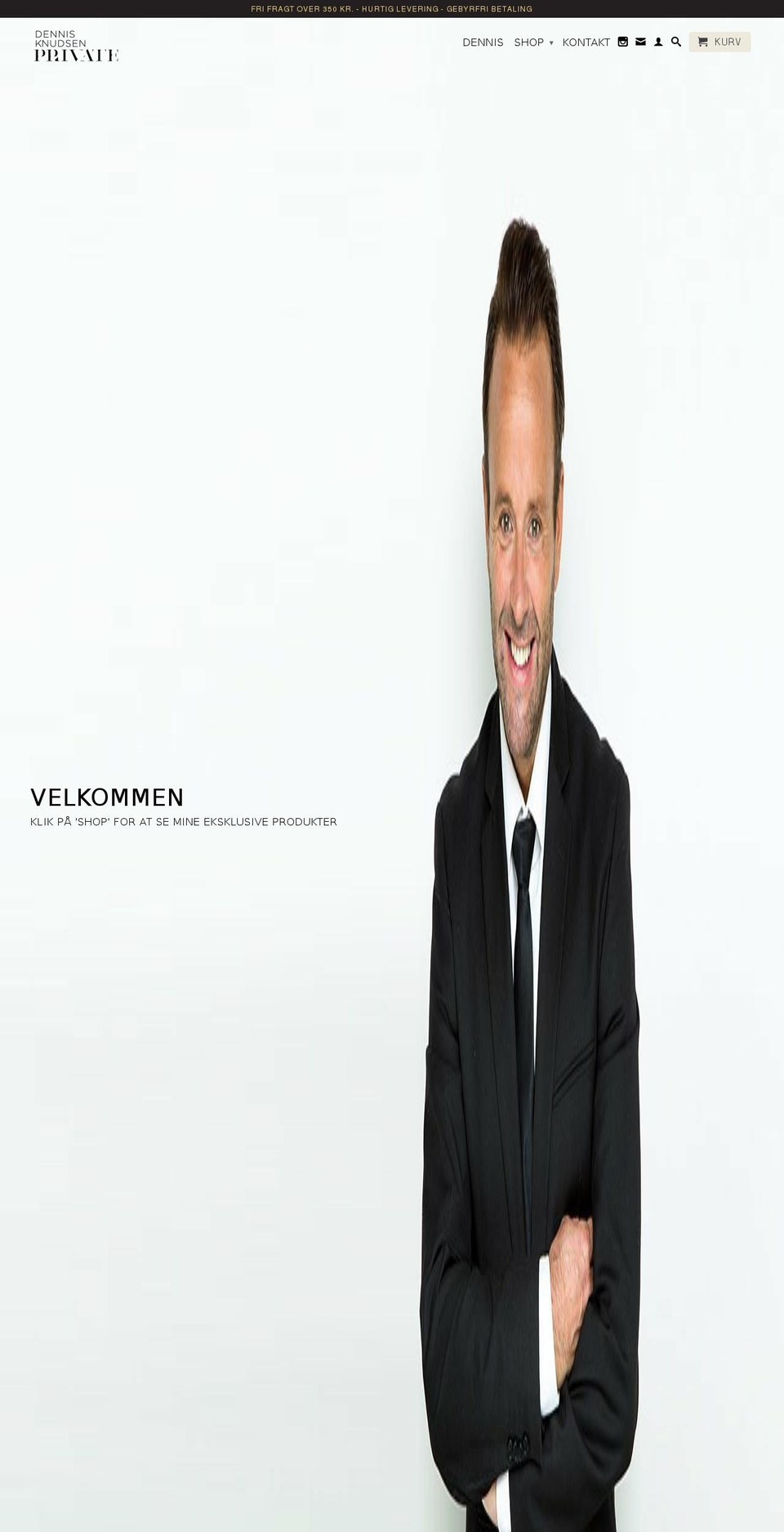 dennisknudsenmagasin.com — Shopify storefront screenshot