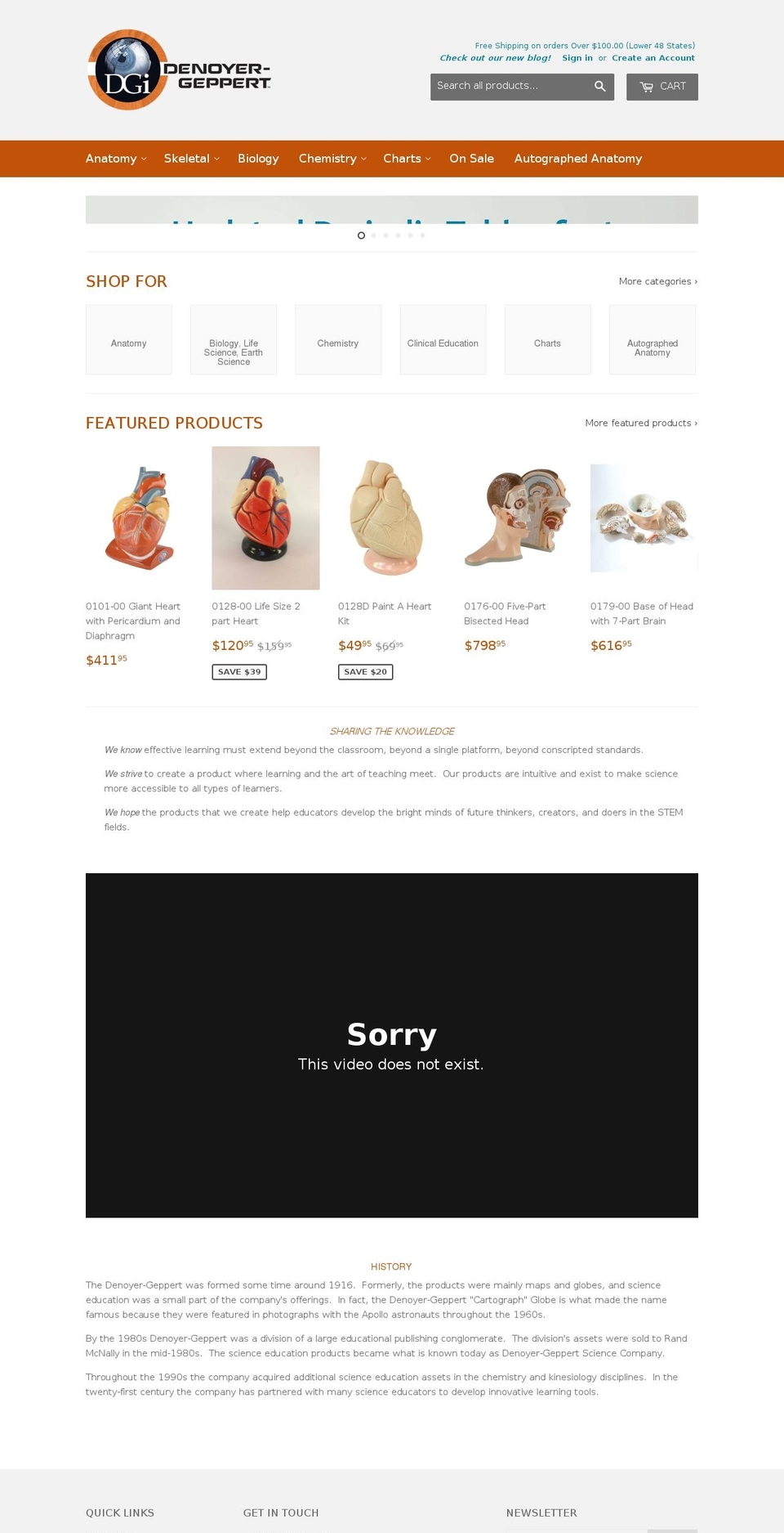 denoyer.com shopify website screenshot