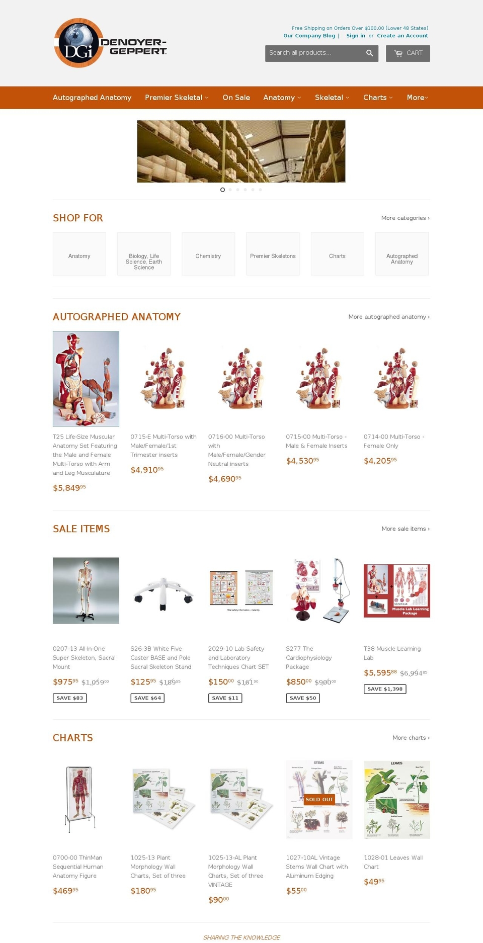 denoyergeppert.com shopify website screenshot