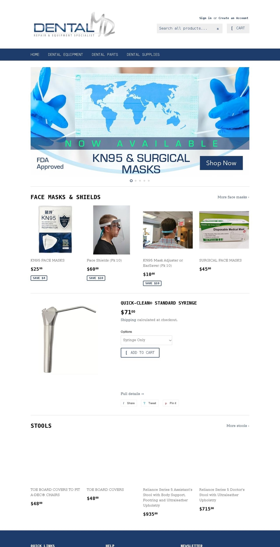 dental-md.com shopify website screenshot