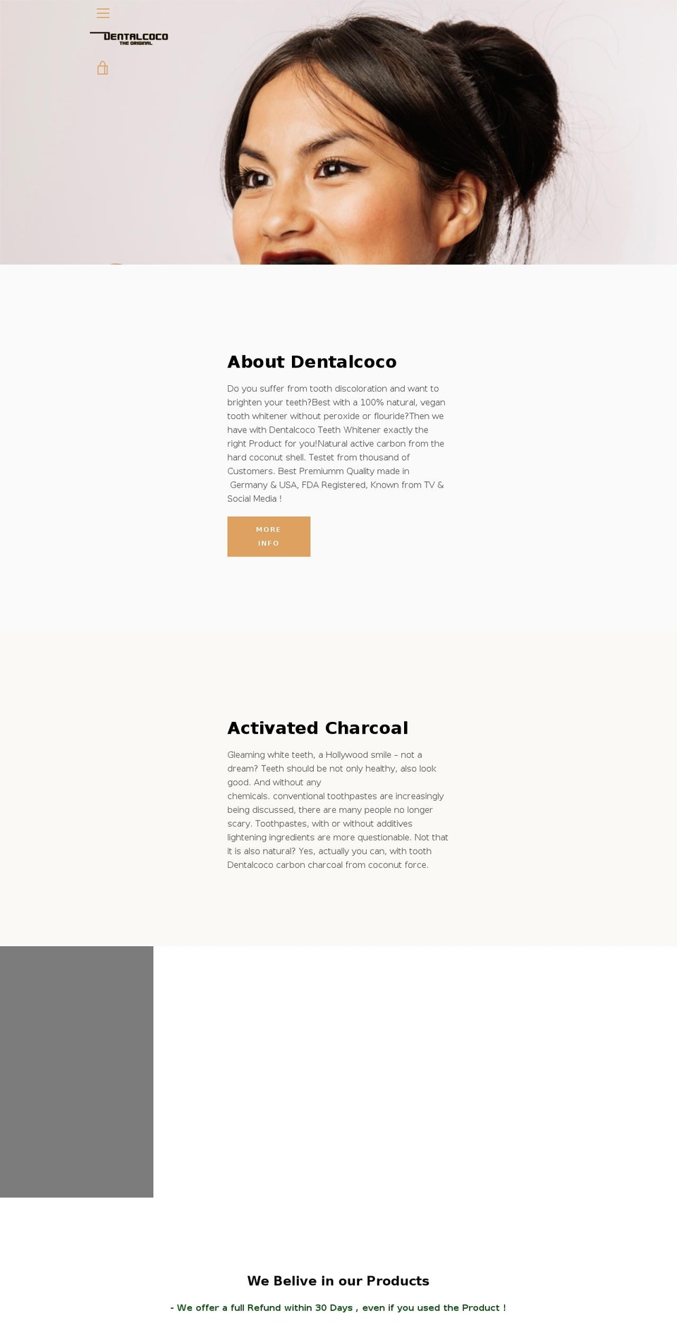 dentalcoco.com shopify website screenshot