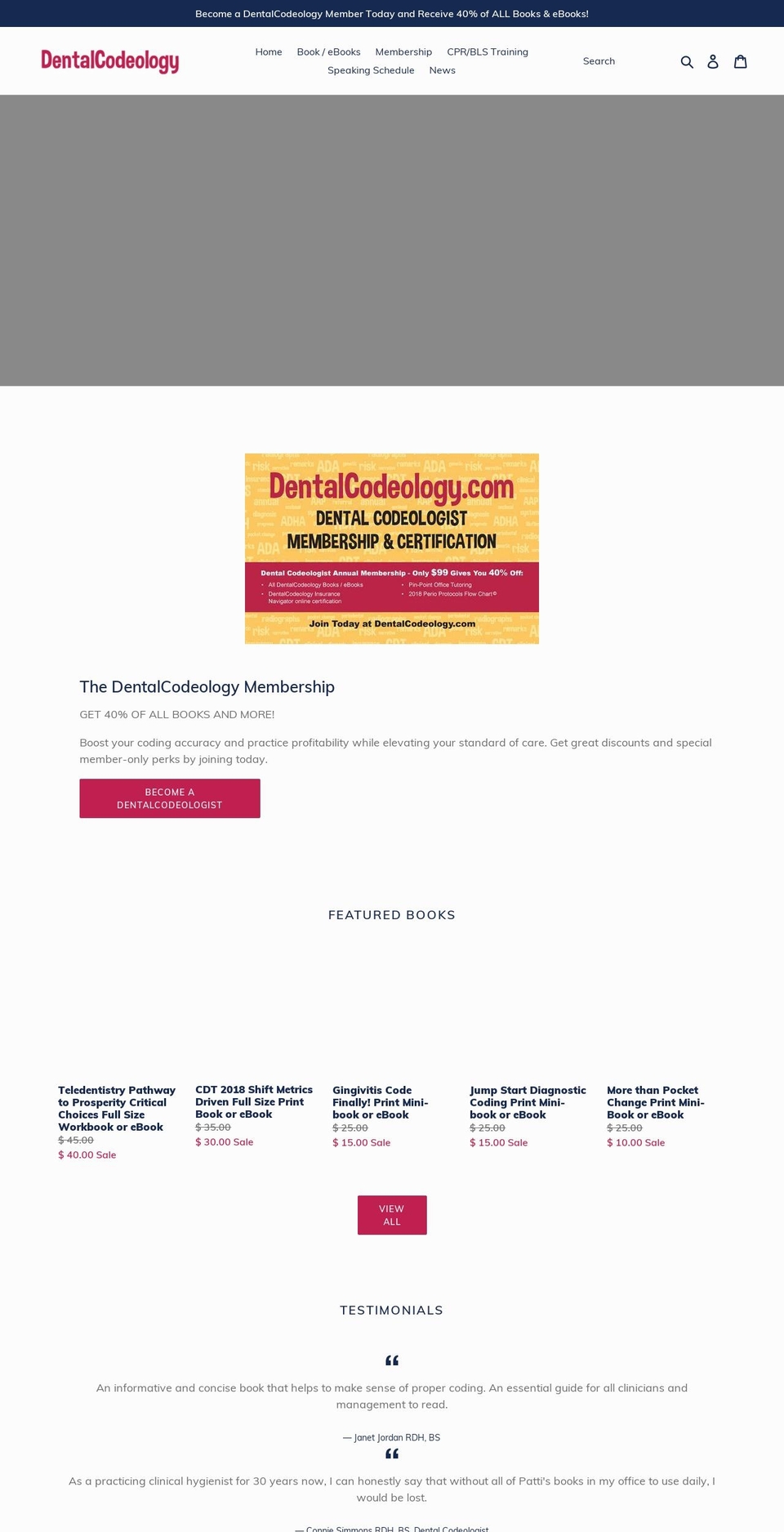 dentalcodeology.net shopify website screenshot