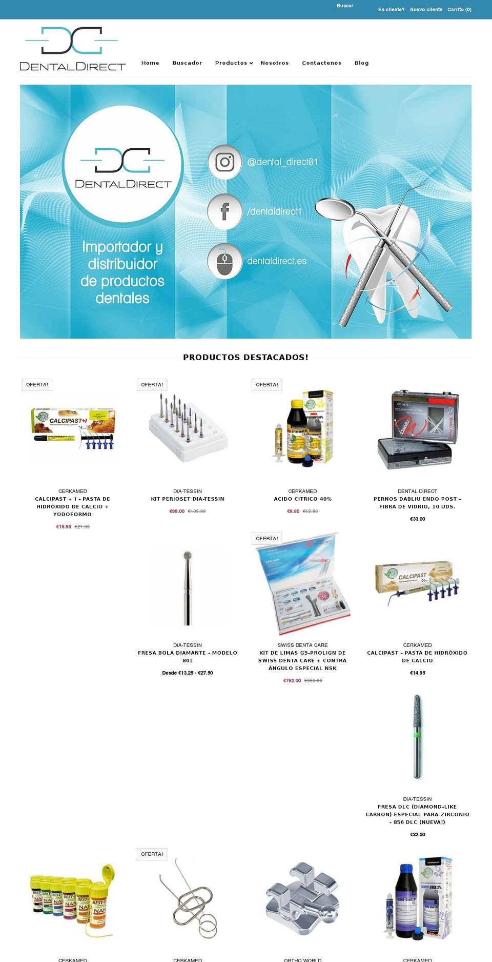 dentaldirect.es shopify website screenshot